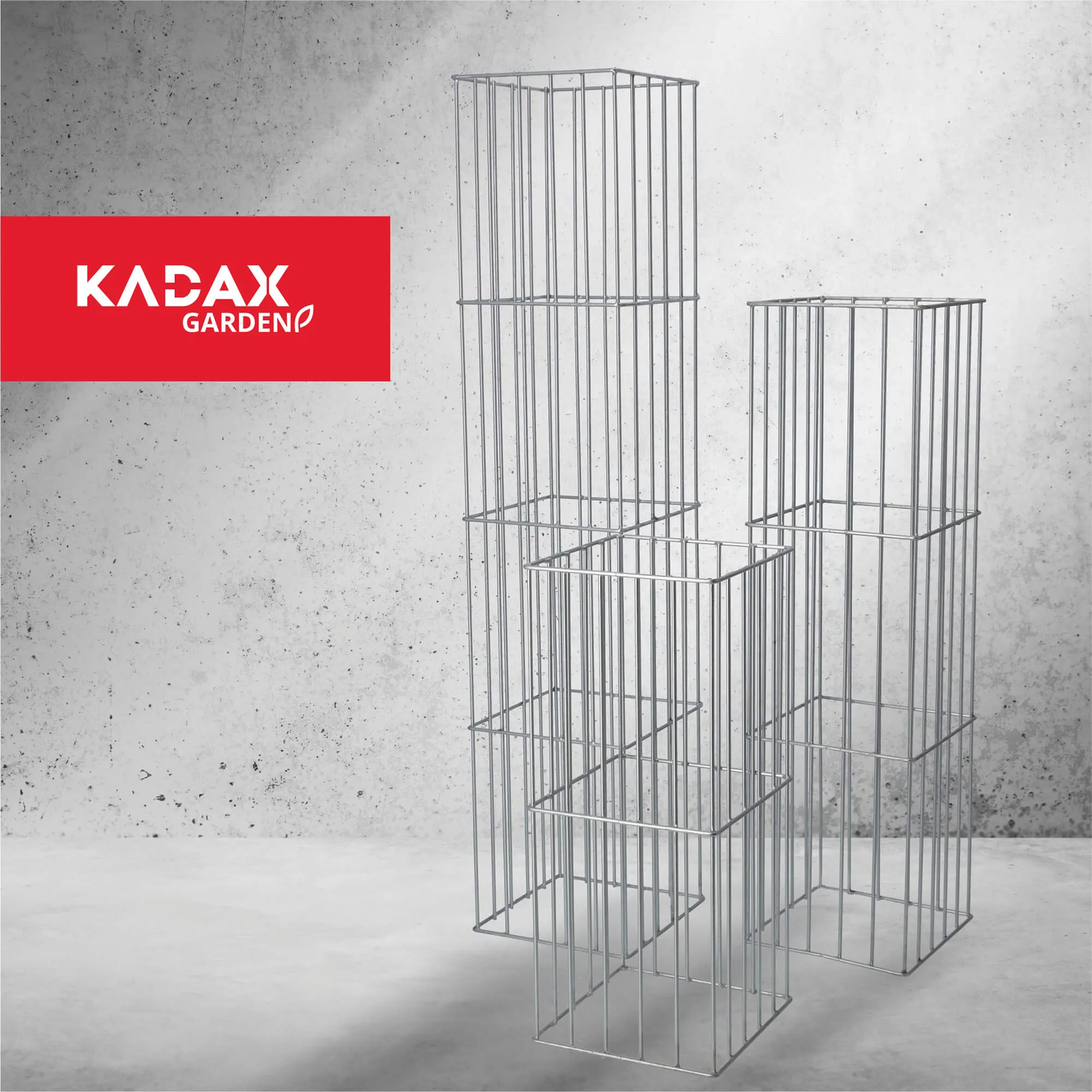 Sodo pergolės stulpas Kanny 60 cm, sidabrinis
