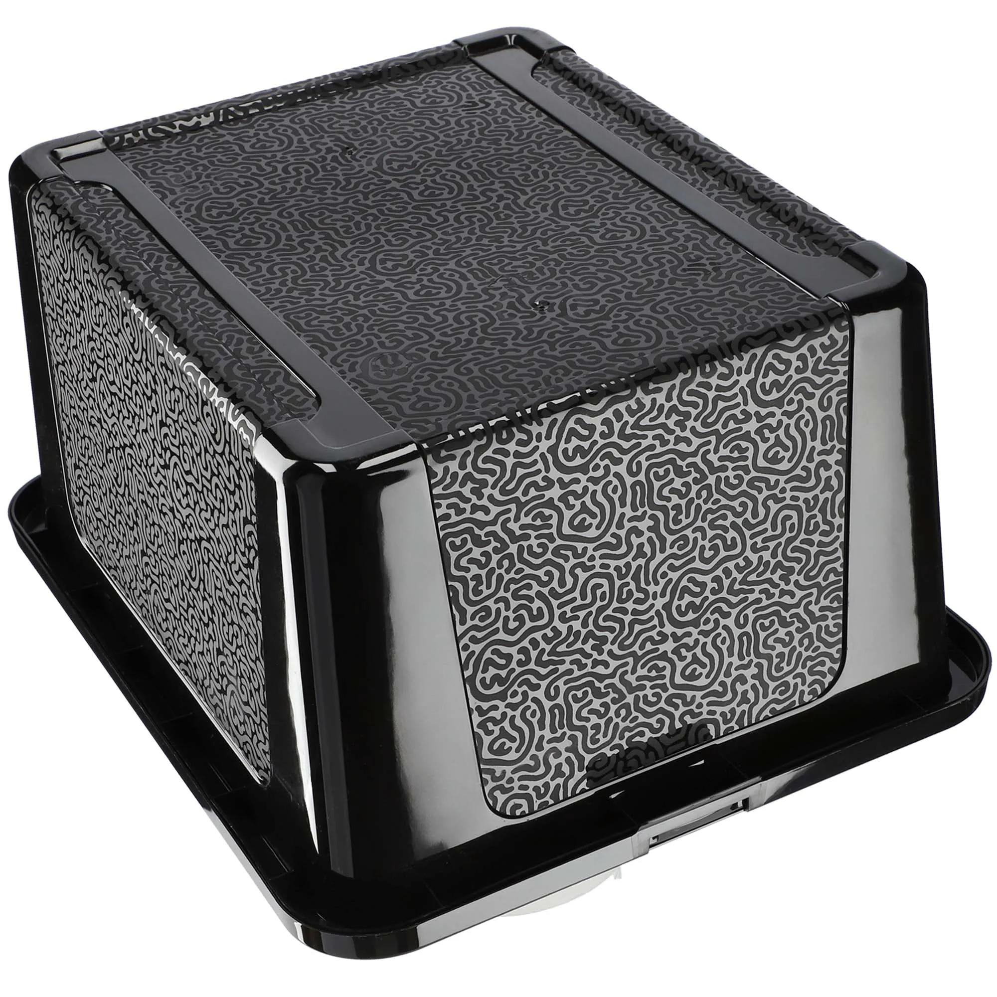 Dozza 20 l juodas laikymo konteineris su dangčiu