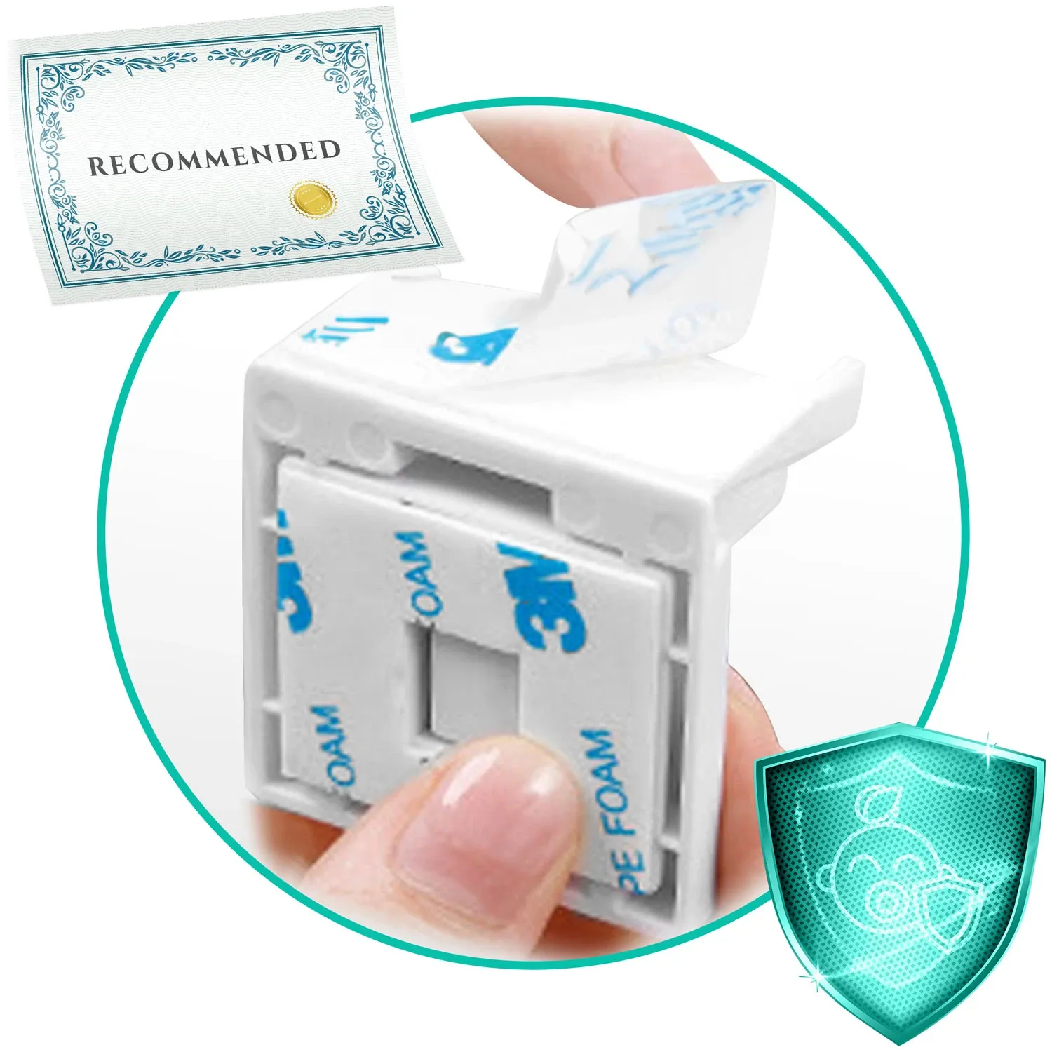 „Ricokids 798010“ magnetinė spyna spintelėms, 8 vnt. - nuotrauka 1