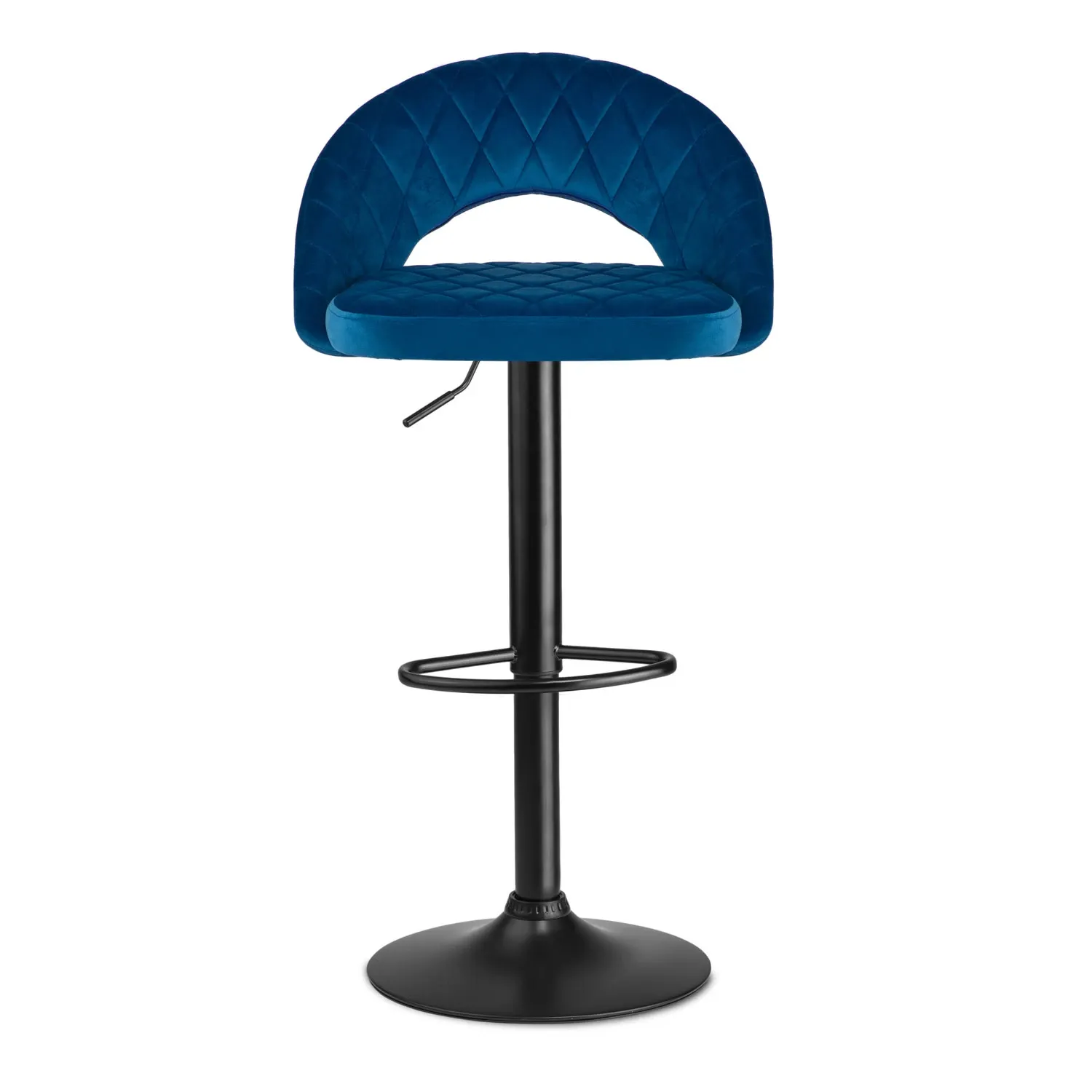Meva mėlyna baro kėdė su atlošu - nuotrauka 1
