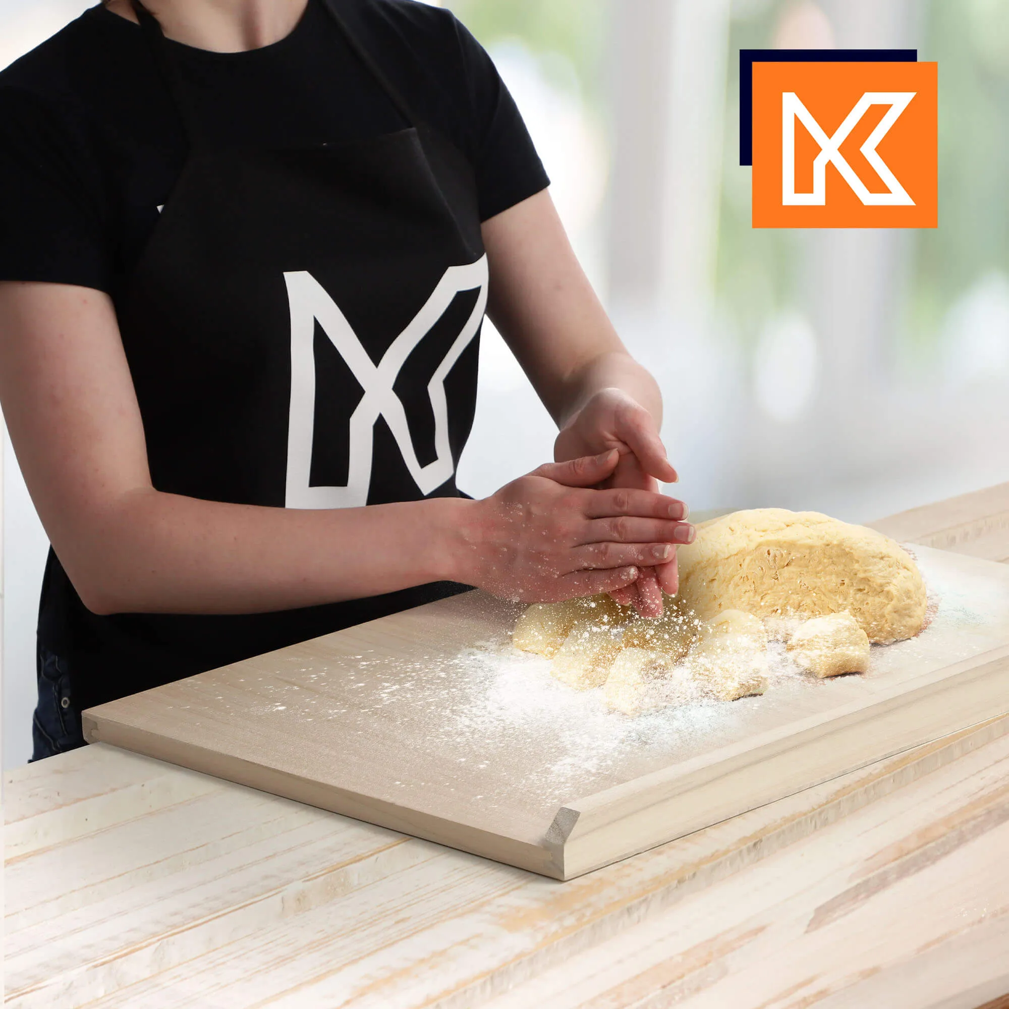 Dvipusė tešlos lenta 40 x 60 cm