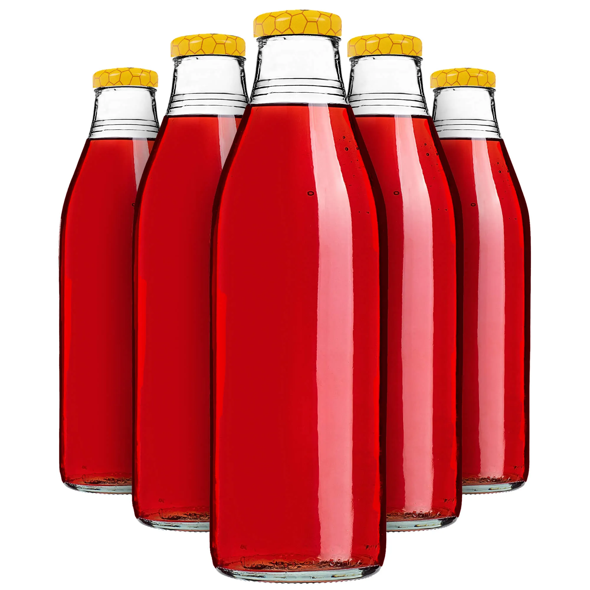 Arvigo 1 l stiklinis sulčių buteliukas su „Mikė Pūkuotuko“ dangteliu 1 vnt.