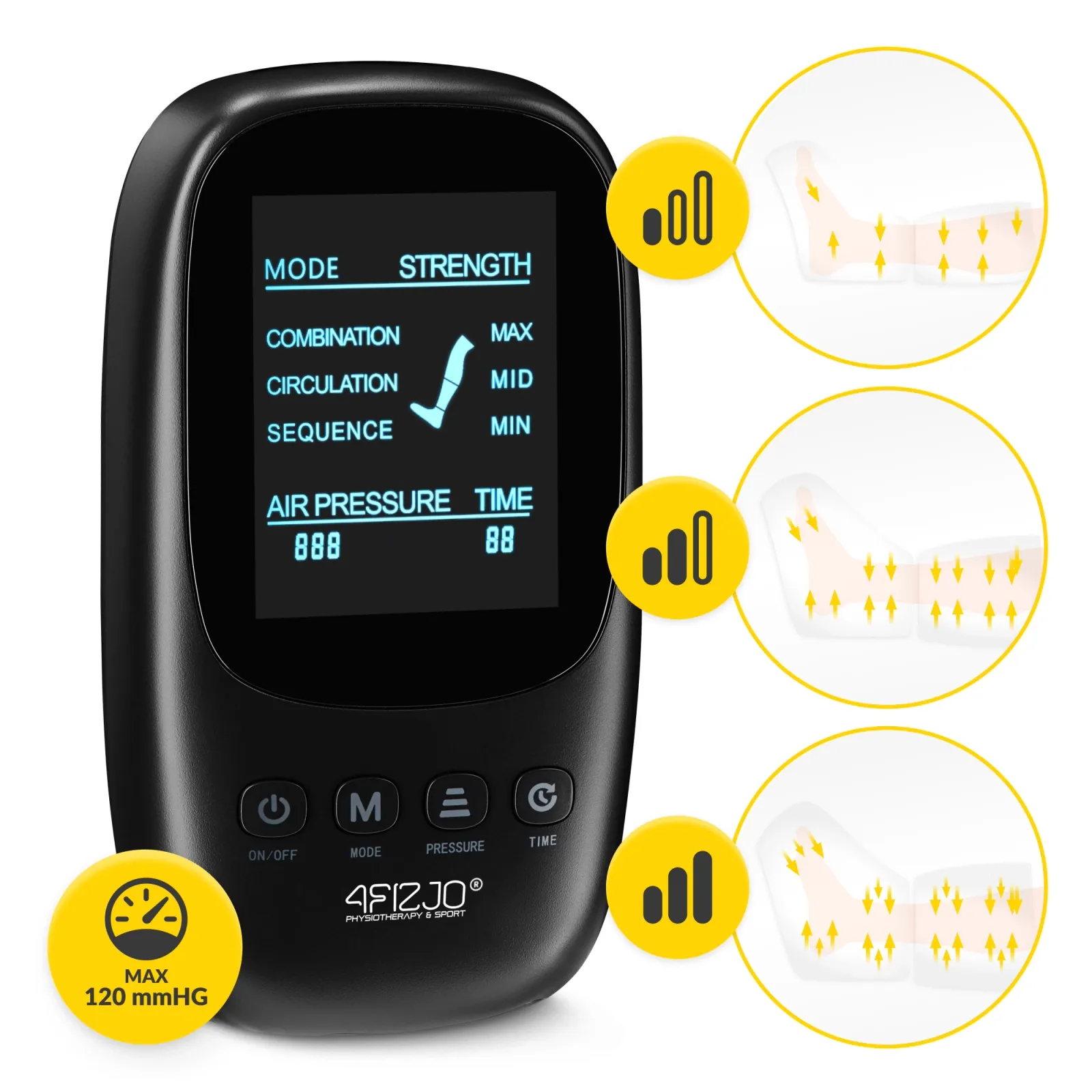 Oro kompresinės terapijos sistemos LITE C4 limfodrenažo prietaisas