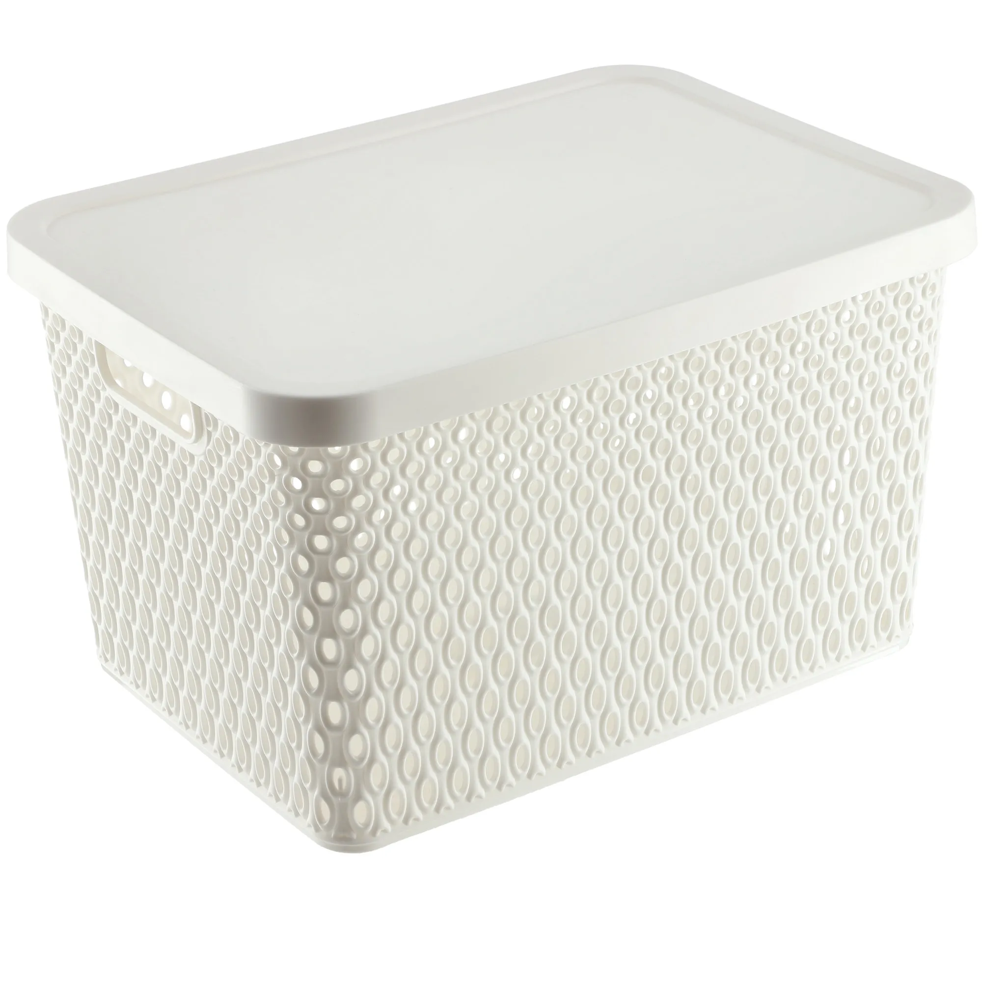 Pau 18L baltas daiktadėžės krepšys su dangčiu