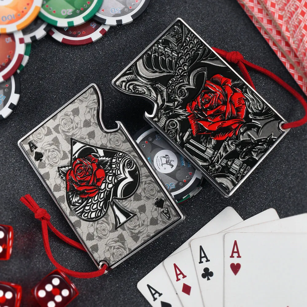 Banon butelių atidarytuvas 8 cm, juodos ir raudonos spalvos, kastuvas