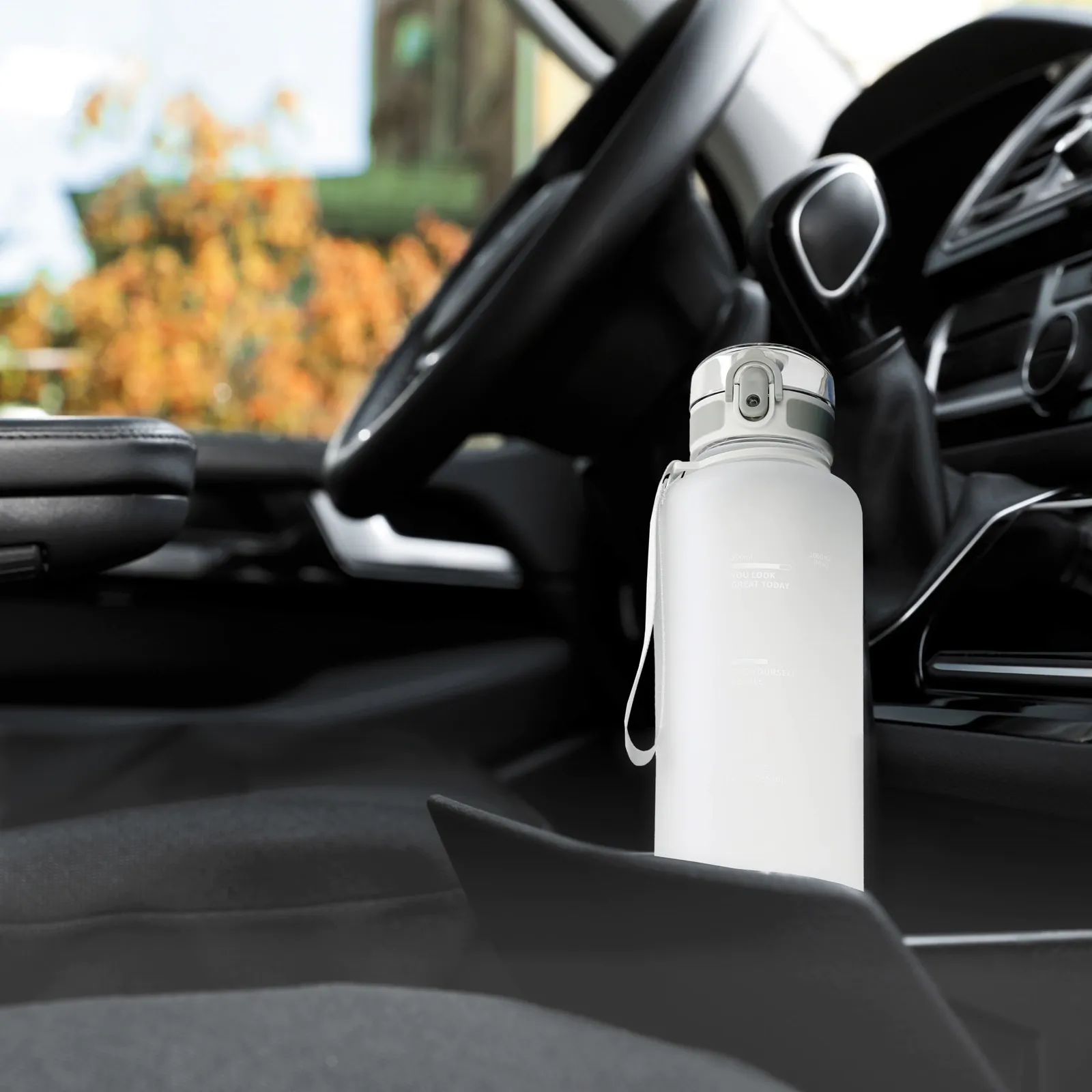 Sportinis vandens butelis 1 l pilkas