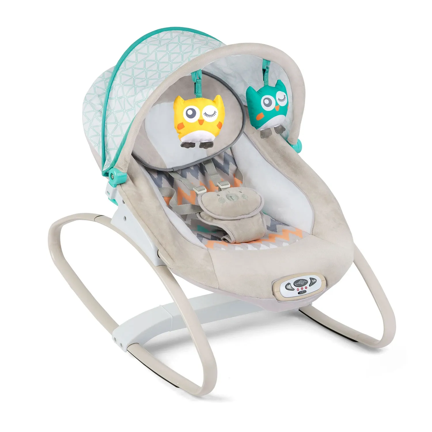 Ricokids šokinėjimo lovelė su vibracija ir muzika - pilka - nuotrauka 1