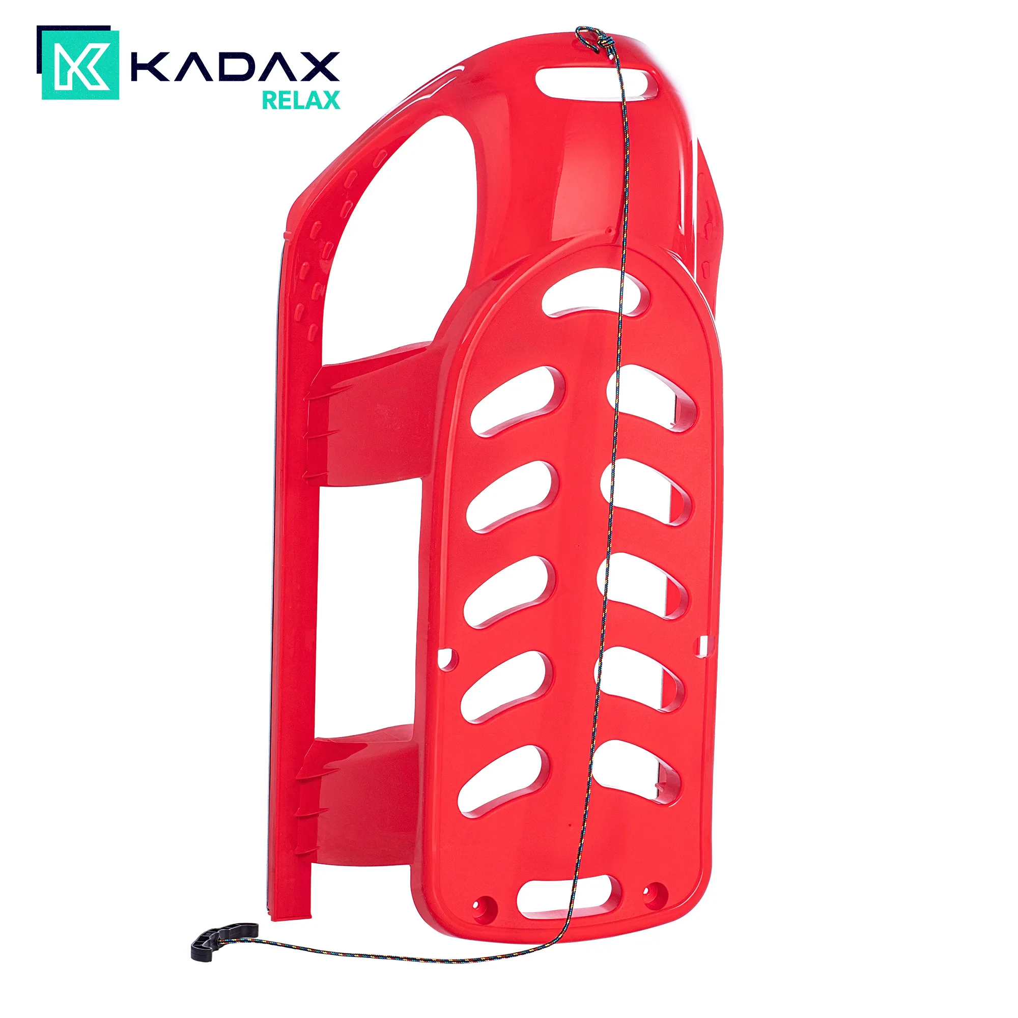 Piera plastikinės rogės vaikams, raudonos