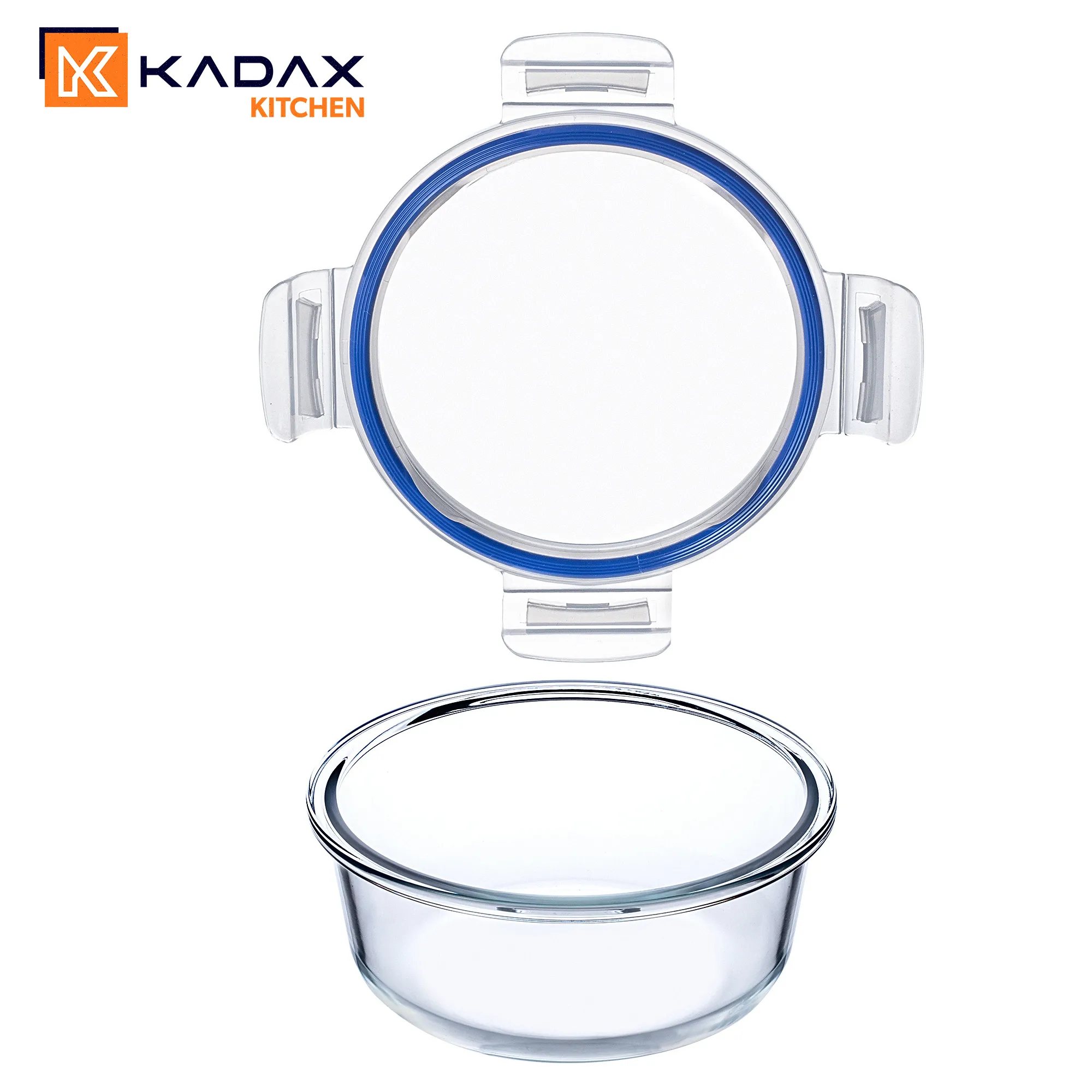 „Athie“ 950 ml apvalus stiklinis maisto indas