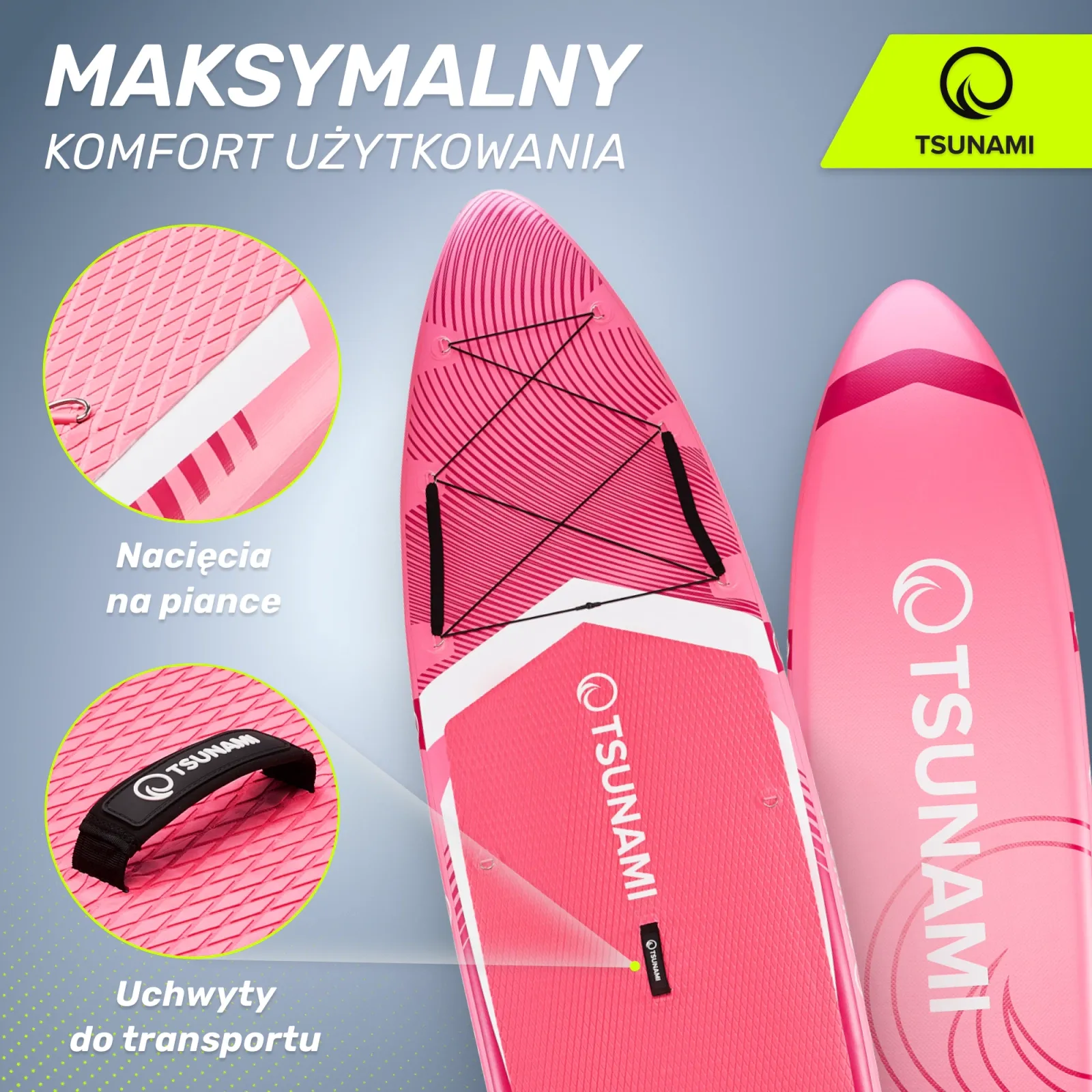 SUP PRO TSUNAMI irklentė 350 cm T10