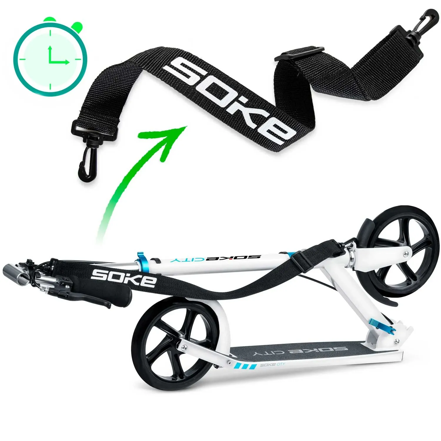 SOKE CITY paspirtukas baltas - nuotrauka 1