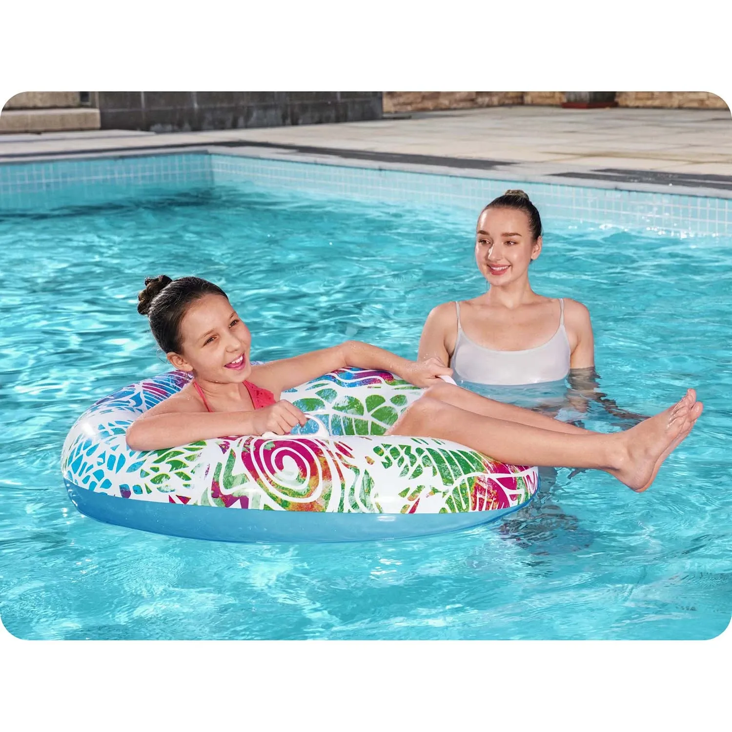 Vaikiškas ratas, kurio skersmuo 91 cm, 3 spalvos Bestway 36084 - nuotrauka 1