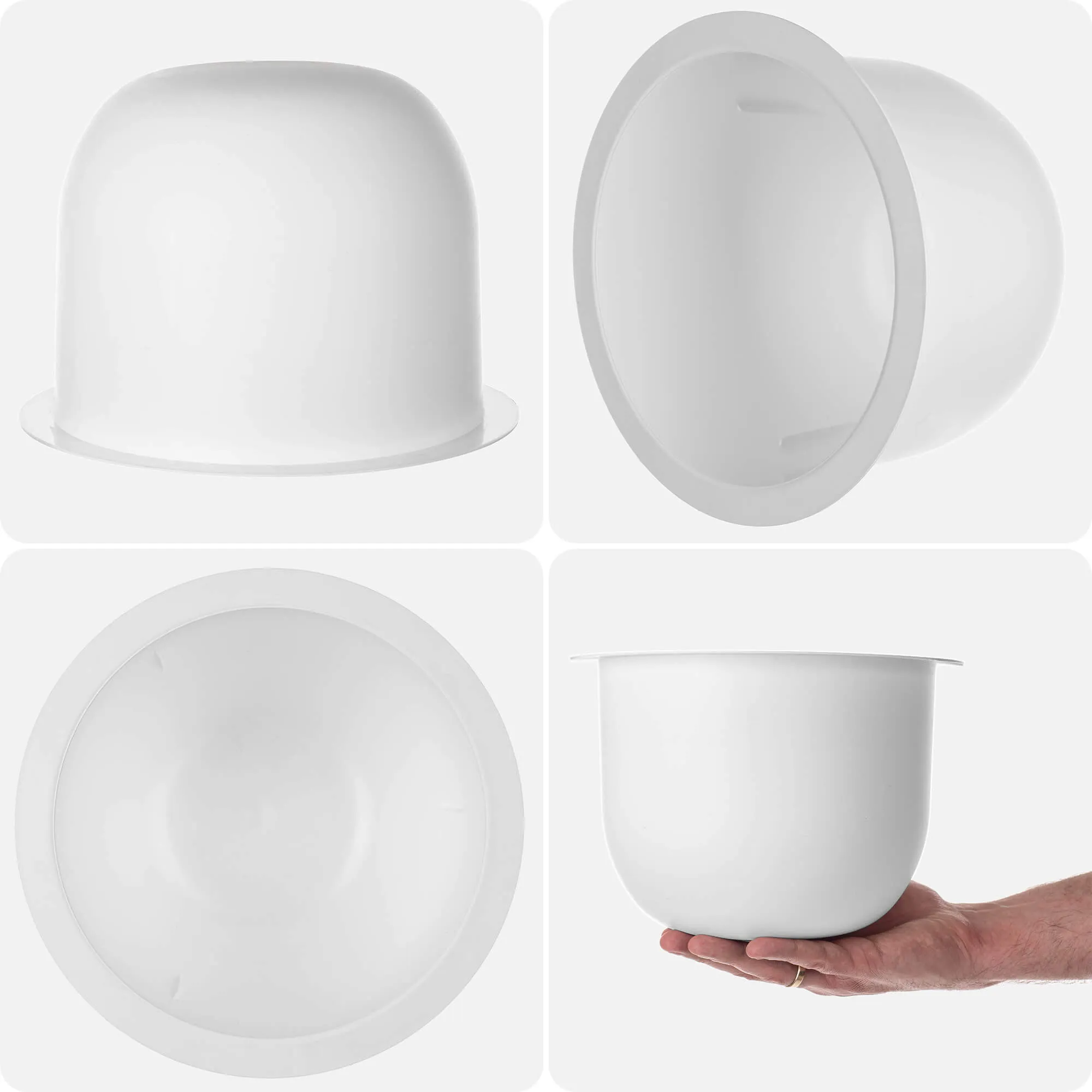 Aytre gėlių lysvės įdėklas 24 cm baltas