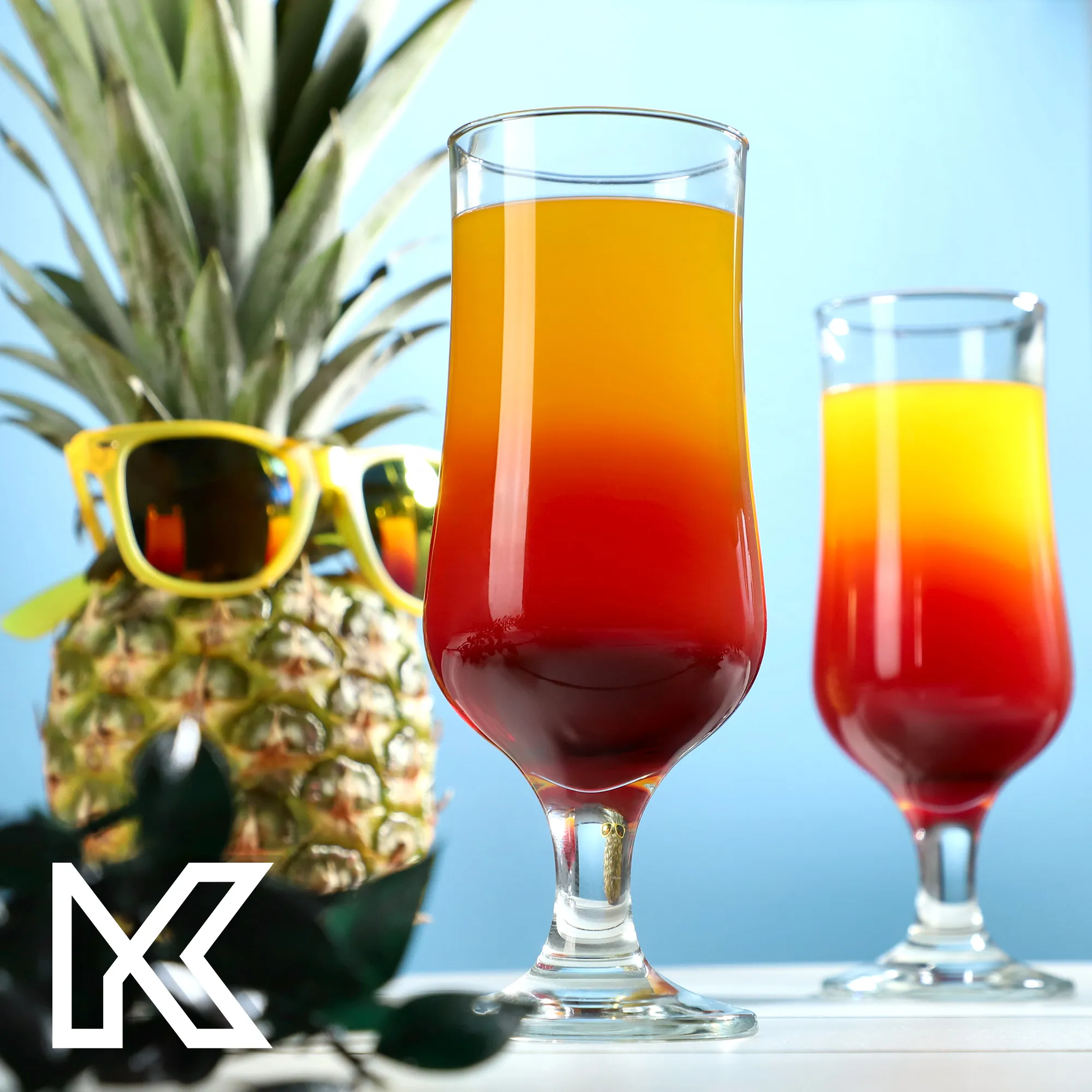 Stiklinės su kojelėmis, 370 ml, 6 vnt.