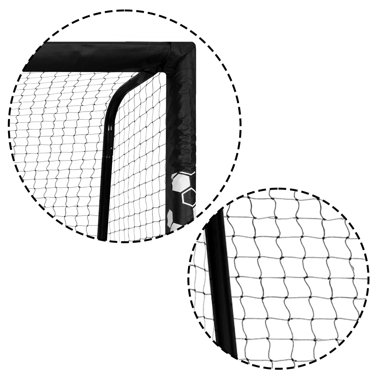 Futbolo vartai 180 x 120 x 60 cm NS-462 Šešiakampiai - nuotrauka 1