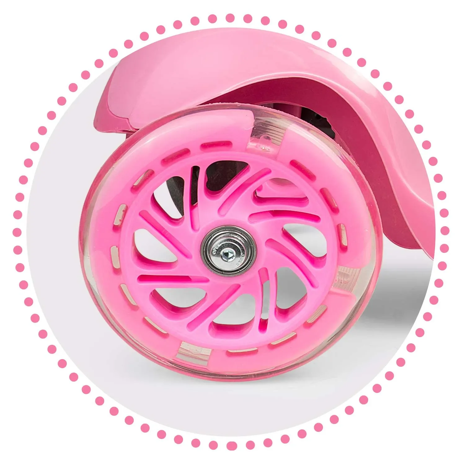 „Ricokids Loco“ triratis paspirtukas – rožinis - nuotrauka 1