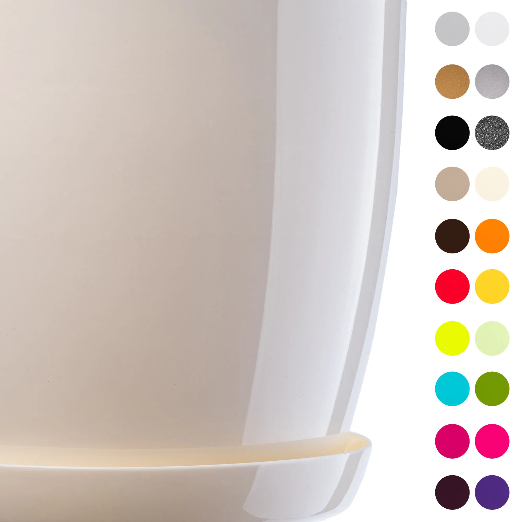 Agen vazonas su grietinėlės lėkštute 28 cm, 3 vnt.