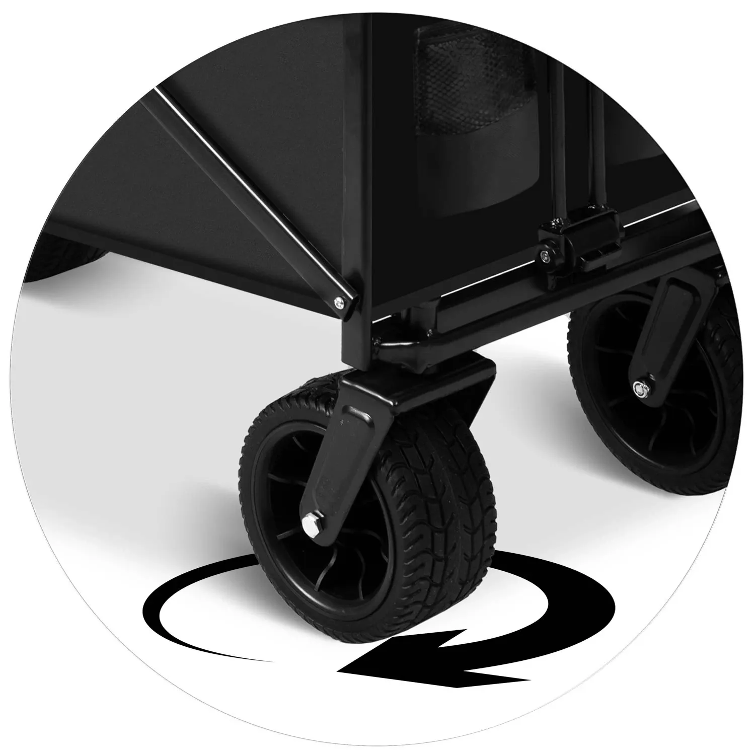 Sulankstomas transportavimo vežimėlis 100l Humberg HM-512 - nuotrauka 1