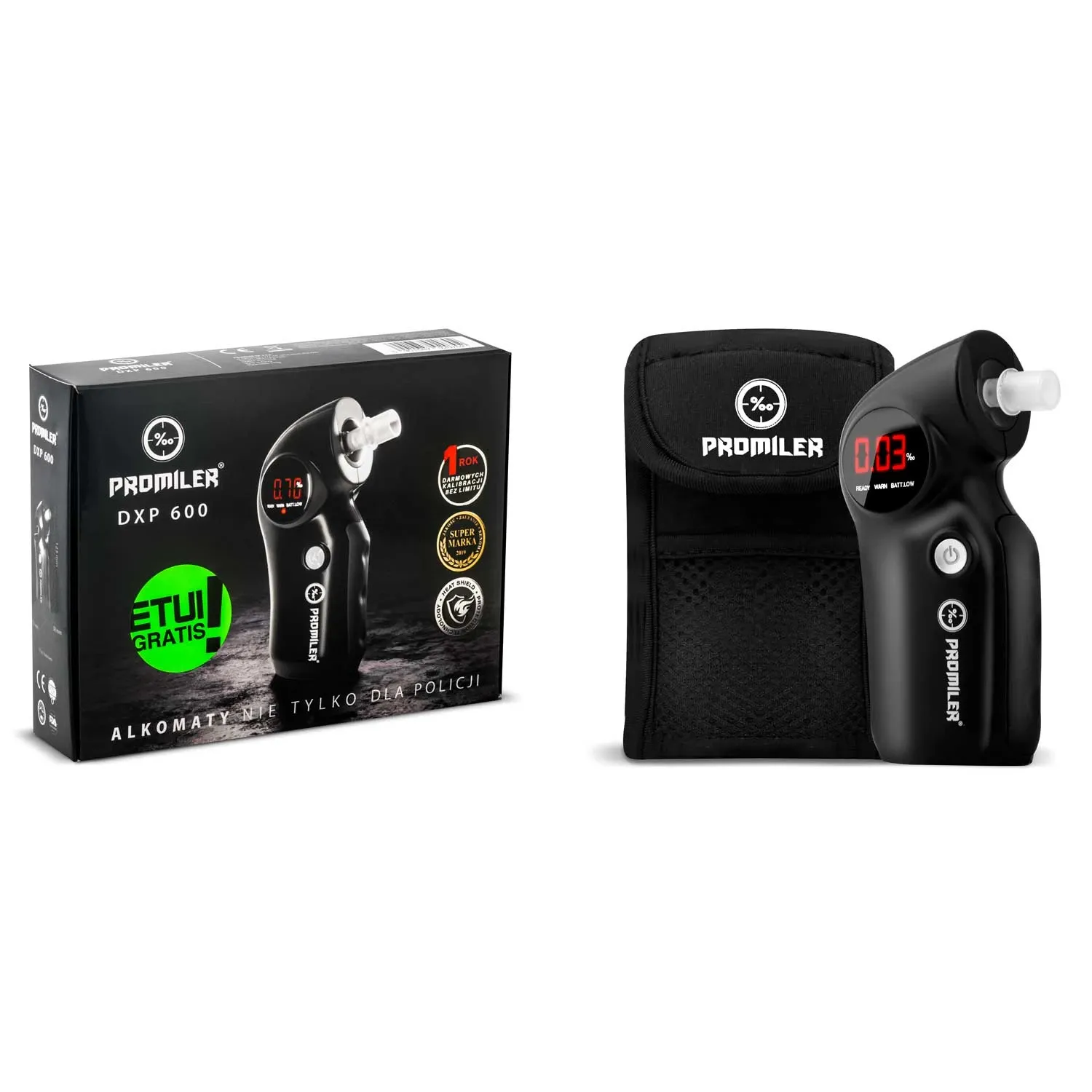 Puslaidininkinis alkotesteris „Promiler DXP-600“ - nuotrauka 1