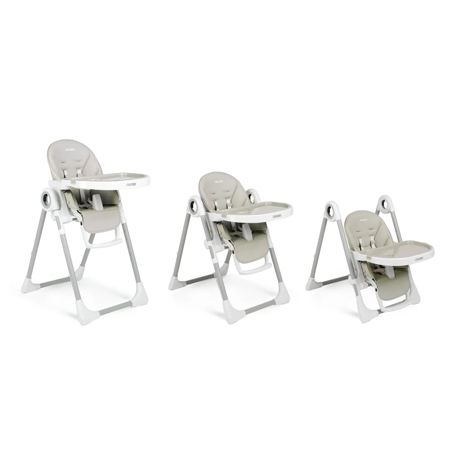 Maitinimo kėdutė su staliuku, Belo šokdynė, pilka + apsauginis lankelis - nuotrauka 1