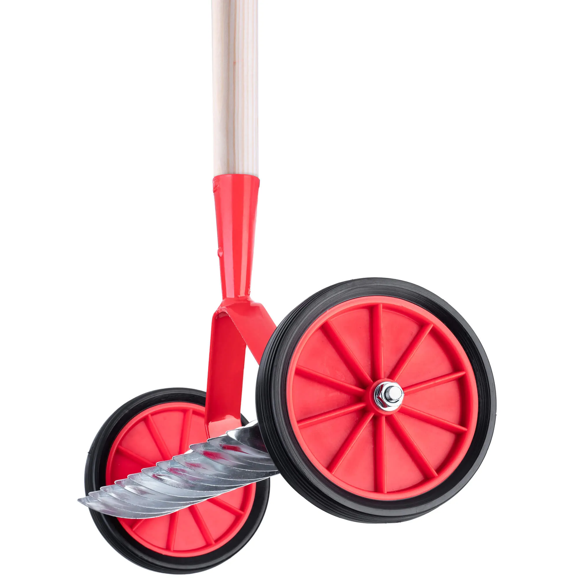 Cannai aeratorius ant ratų 148 x 43 cm, raudonas