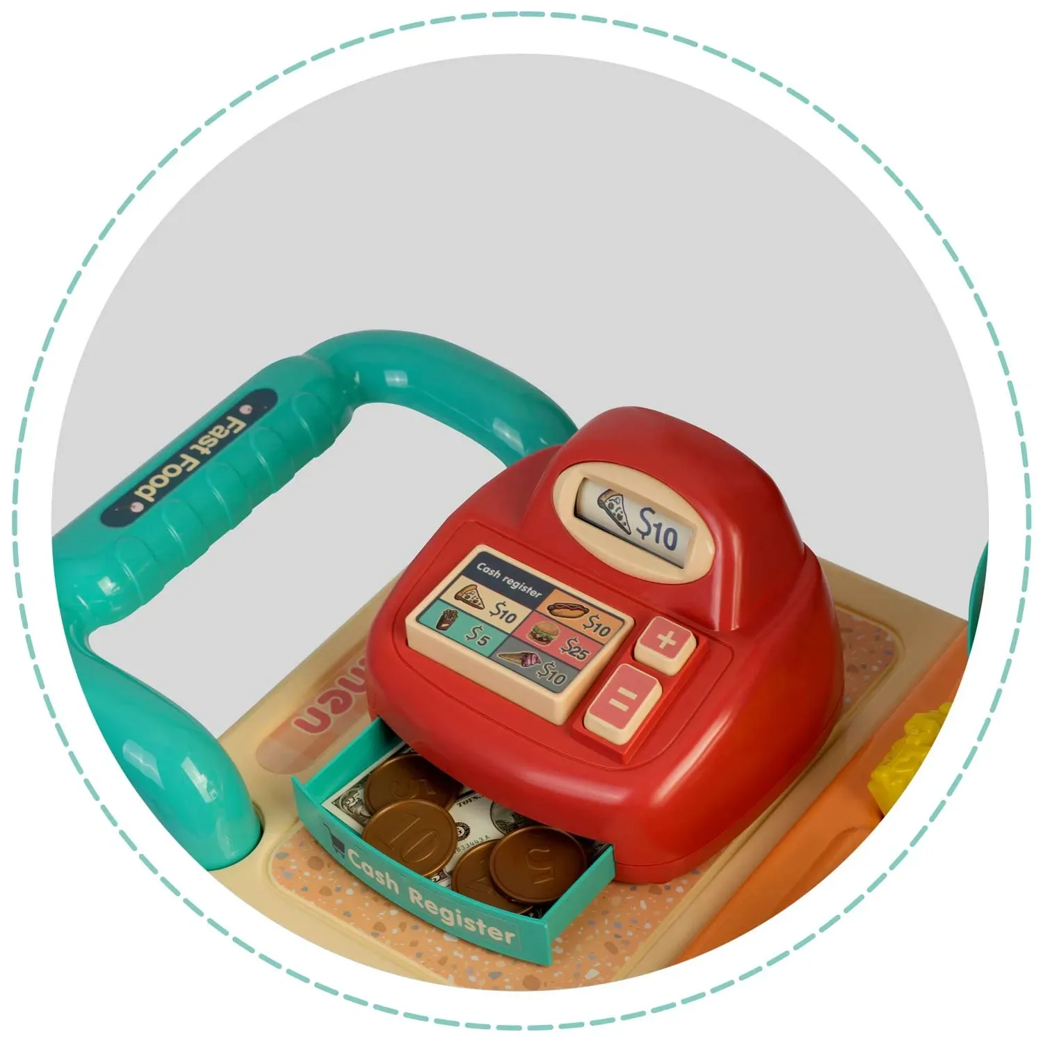 Ricokids 773000 vaikiška virtuvė ant ratukų - nuotrauka 1