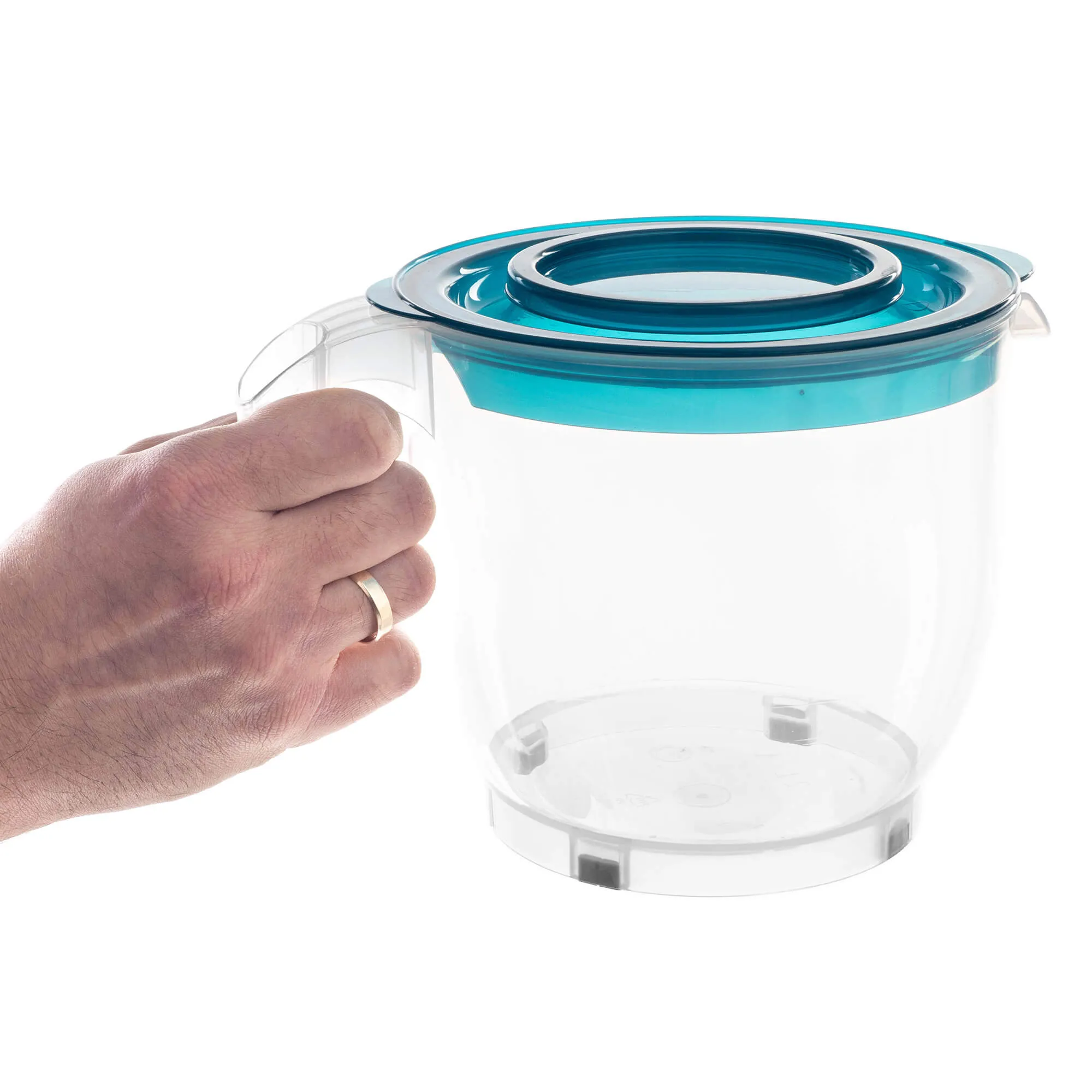 Rero maišymo ąsotis su matavimo puodeliu ir dangteliu, 2 l, turkio spalvos