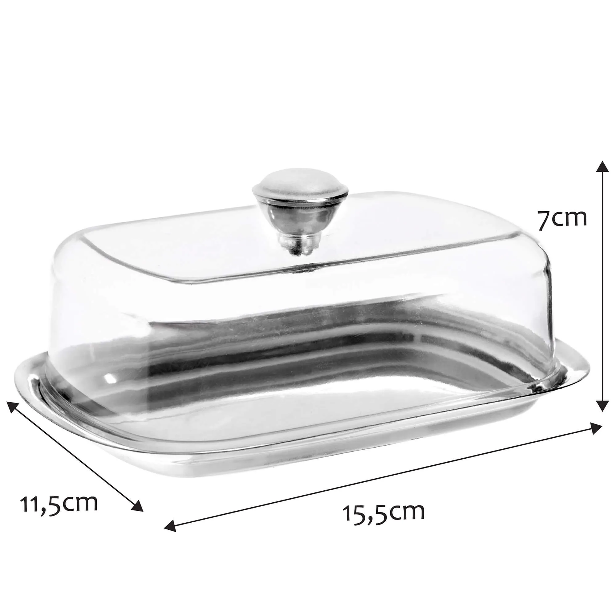 Sviestinė su permatomu dangčiu 7 x 15 cm