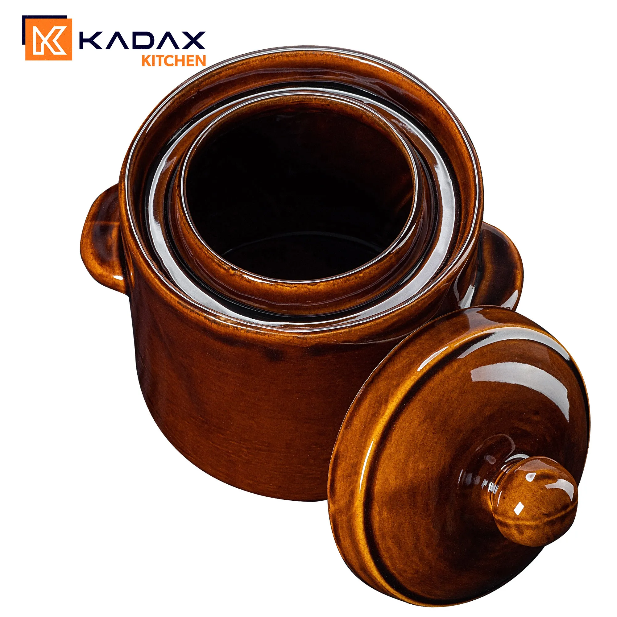 Athena 1,8 l sandarus keraminis puodas su dangčiu