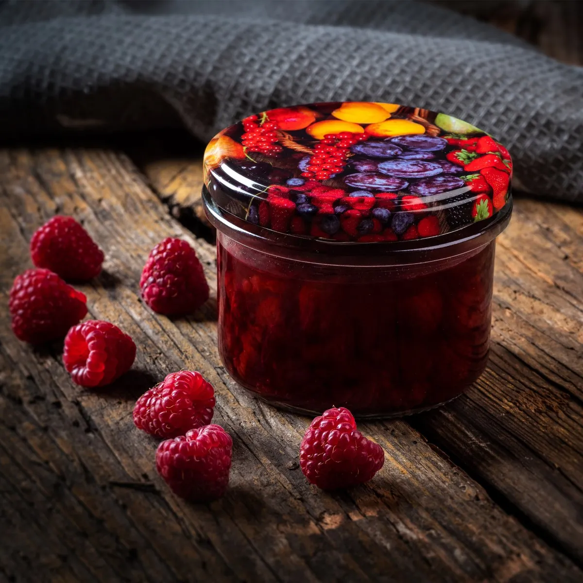 Tartu konservavimo stiklainiai 235 ml, 10 vnt., 82 mm + „Bitės“ dangteliai