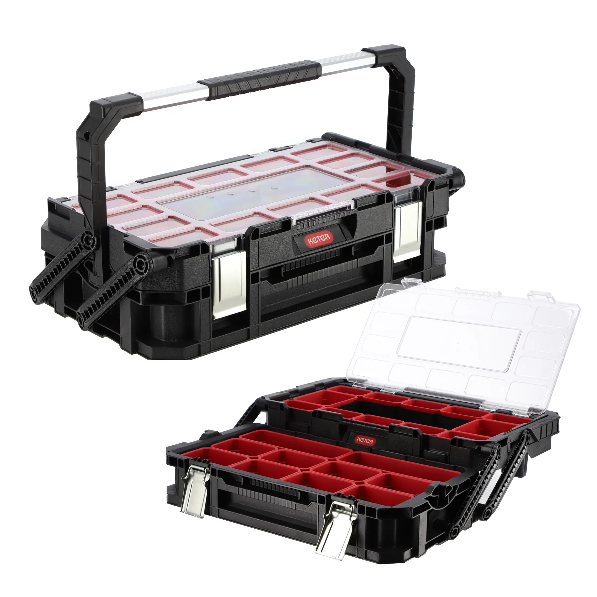 „Keter Connect“ įrankių organizatorius, juodas