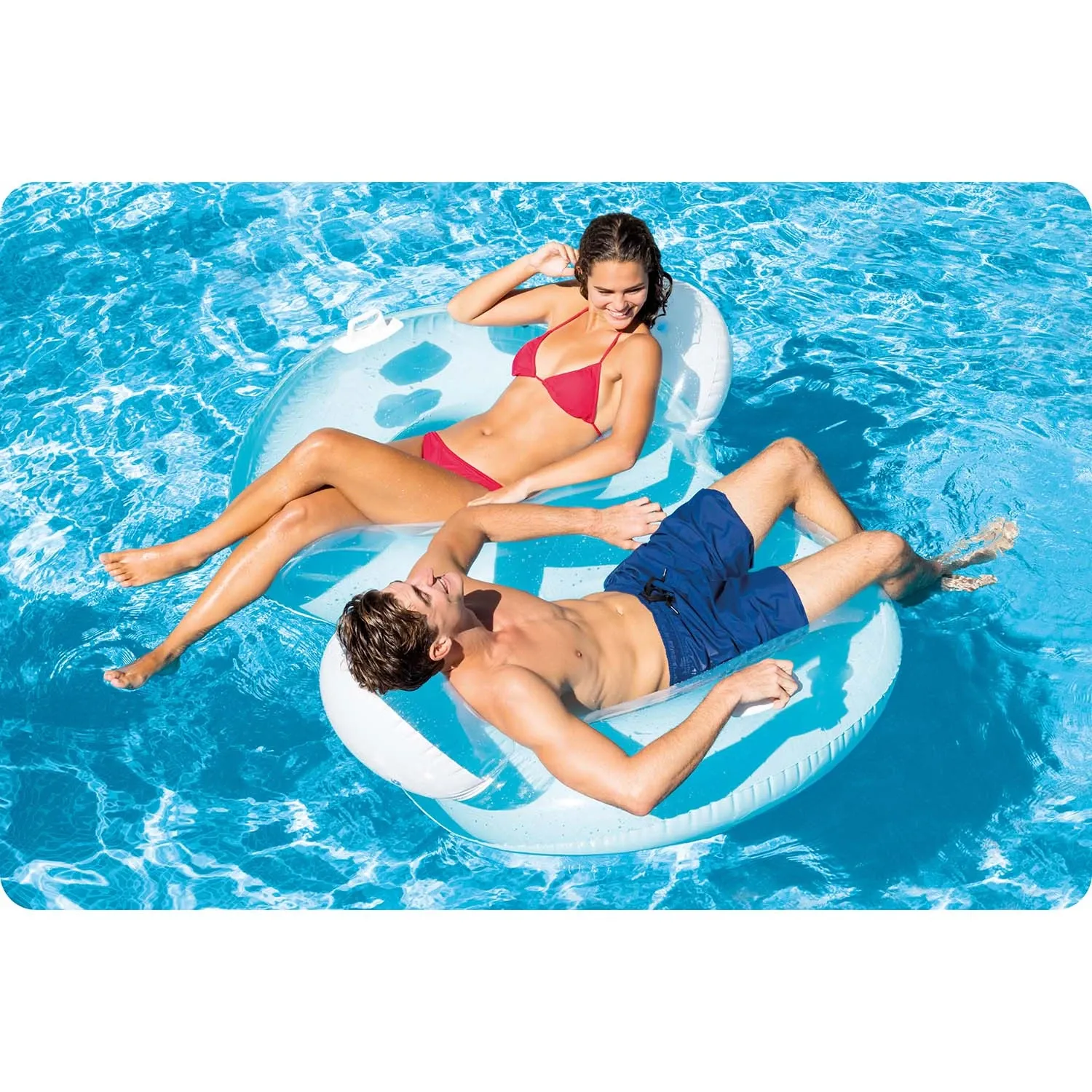 Intex 56800 dviguba plaukiojanti kėdė 198 x 117 cm - nuotrauka 1