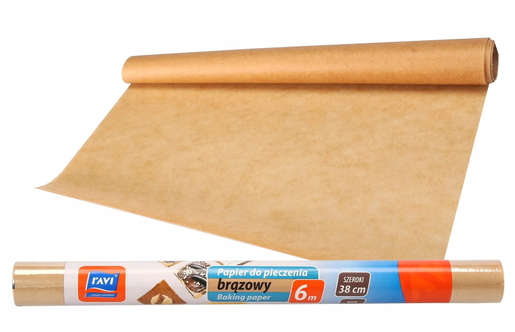 Kepimo popierius Ravi 6 m, rudas