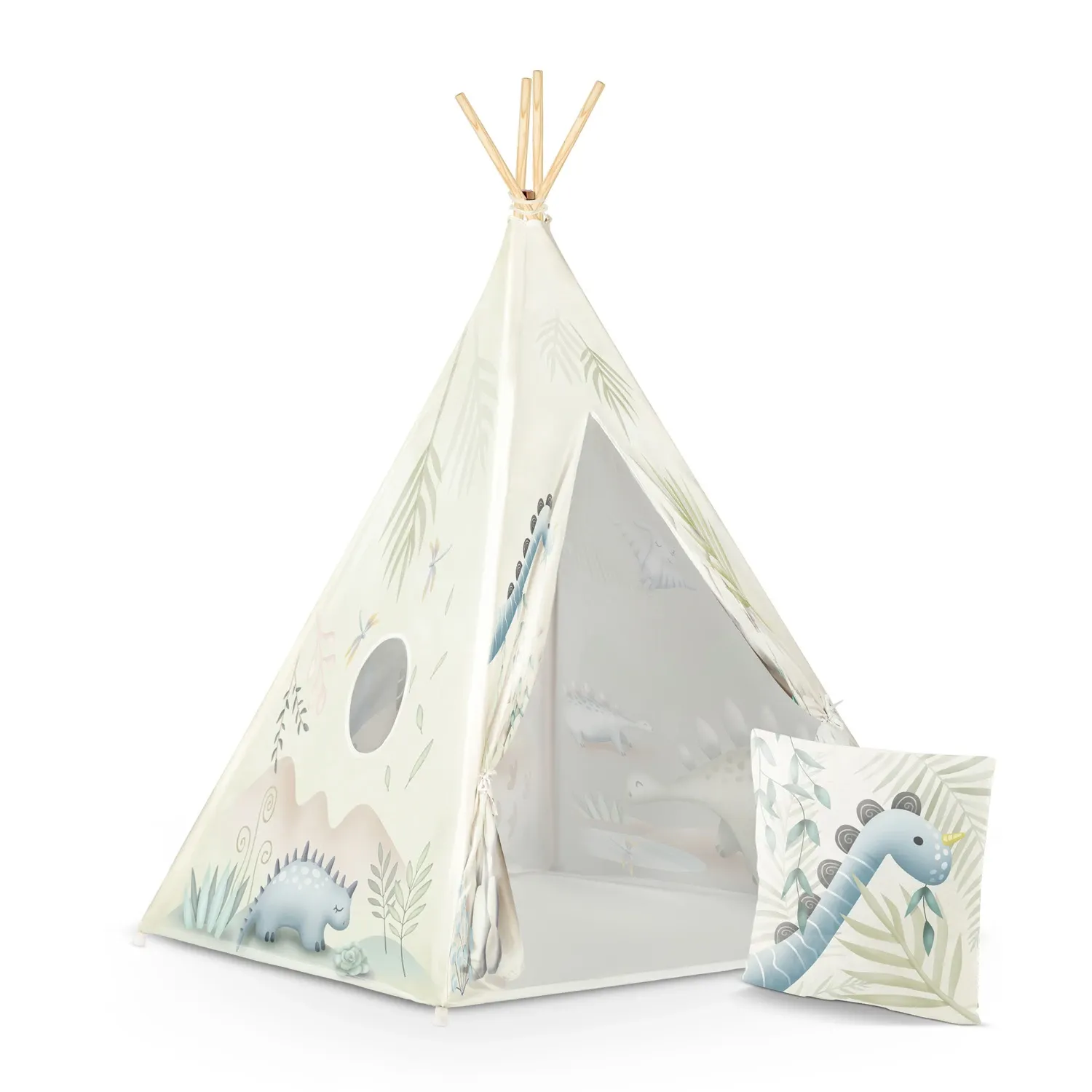Nukido tipi palapinė vaikams – dinozaurai - nuotrauka 1