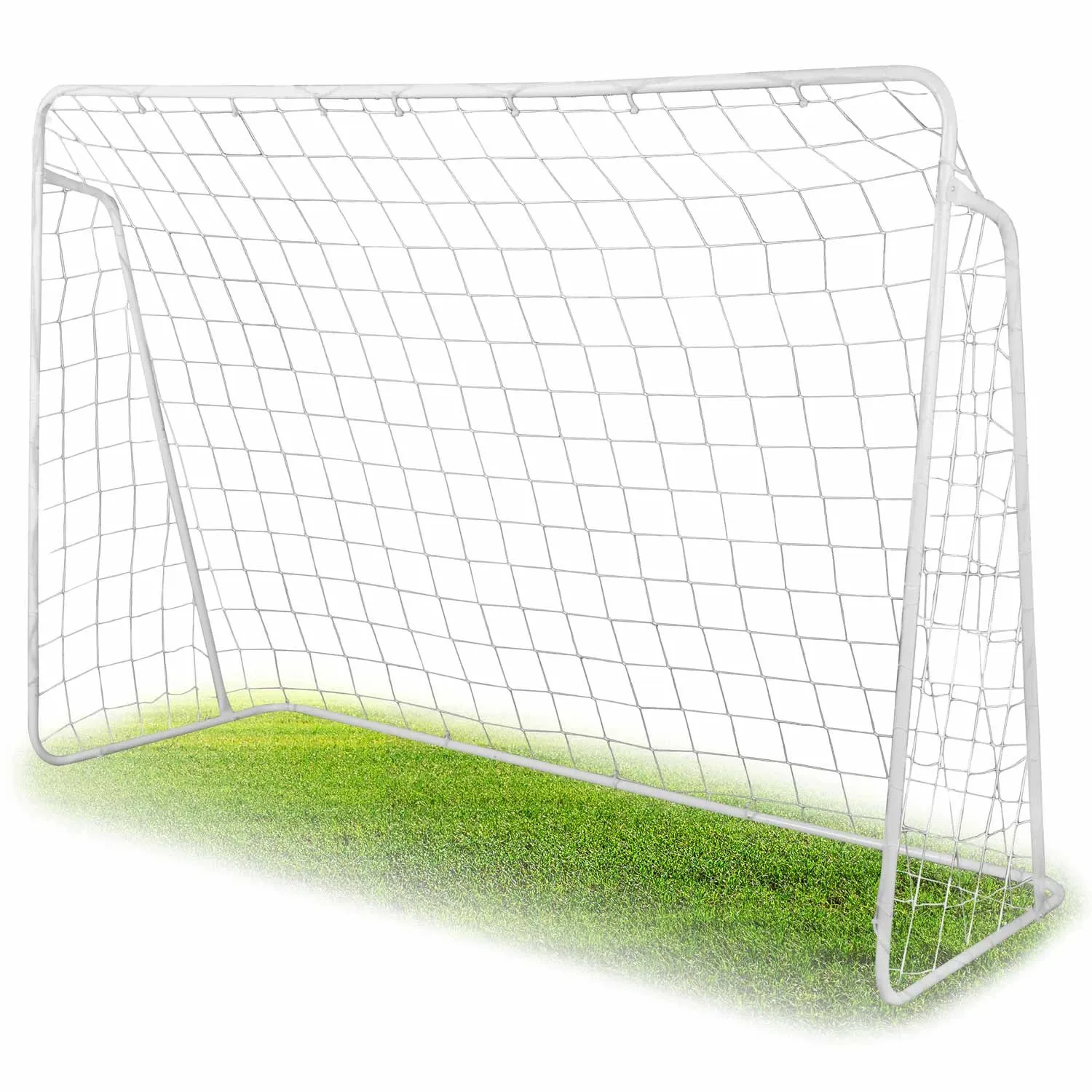 Futbolo vartai 245 x 155 x 80 cm + taikinio kilimėlis - nuotrauka 1