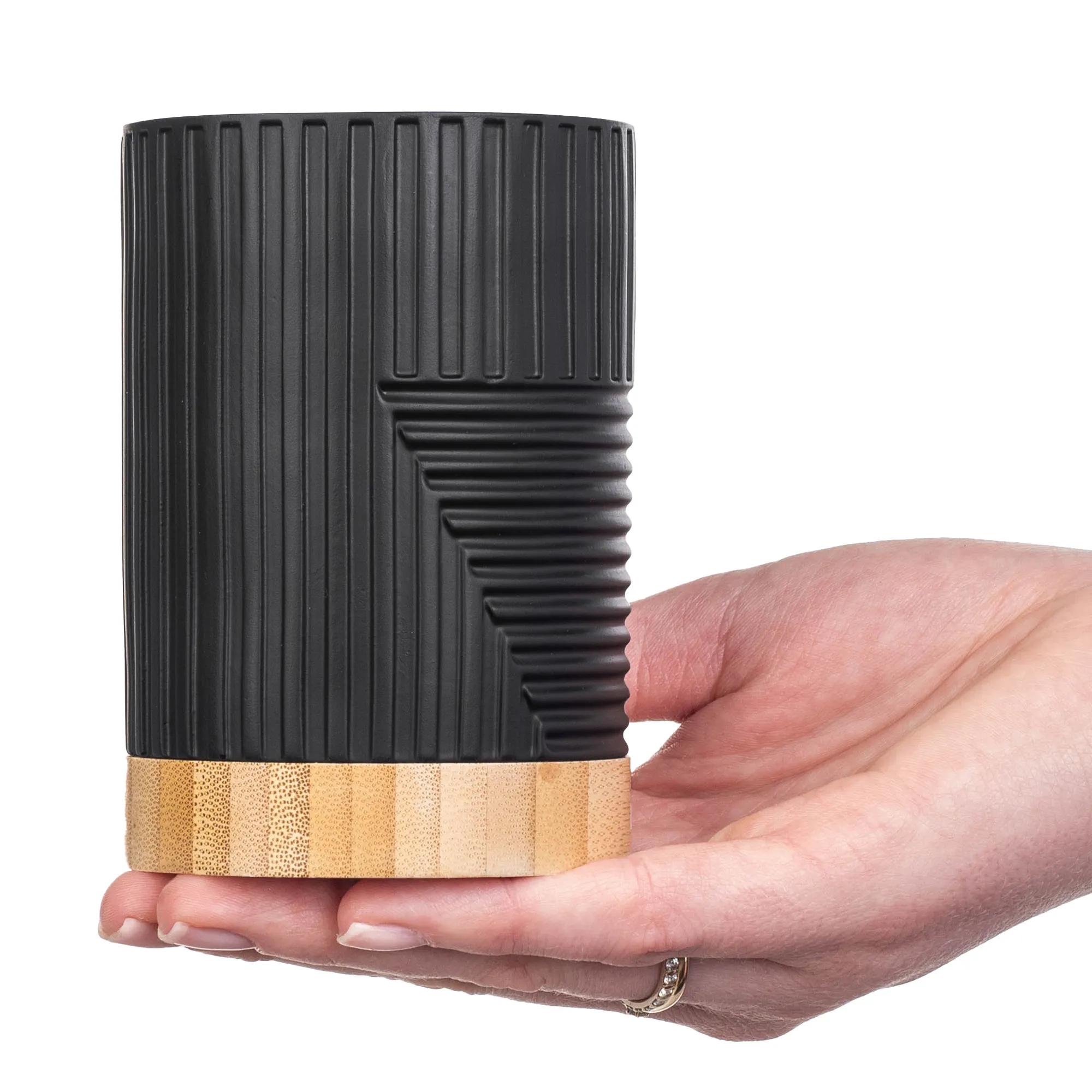 „Lunel“ apvalus vonios puodelis, juodas