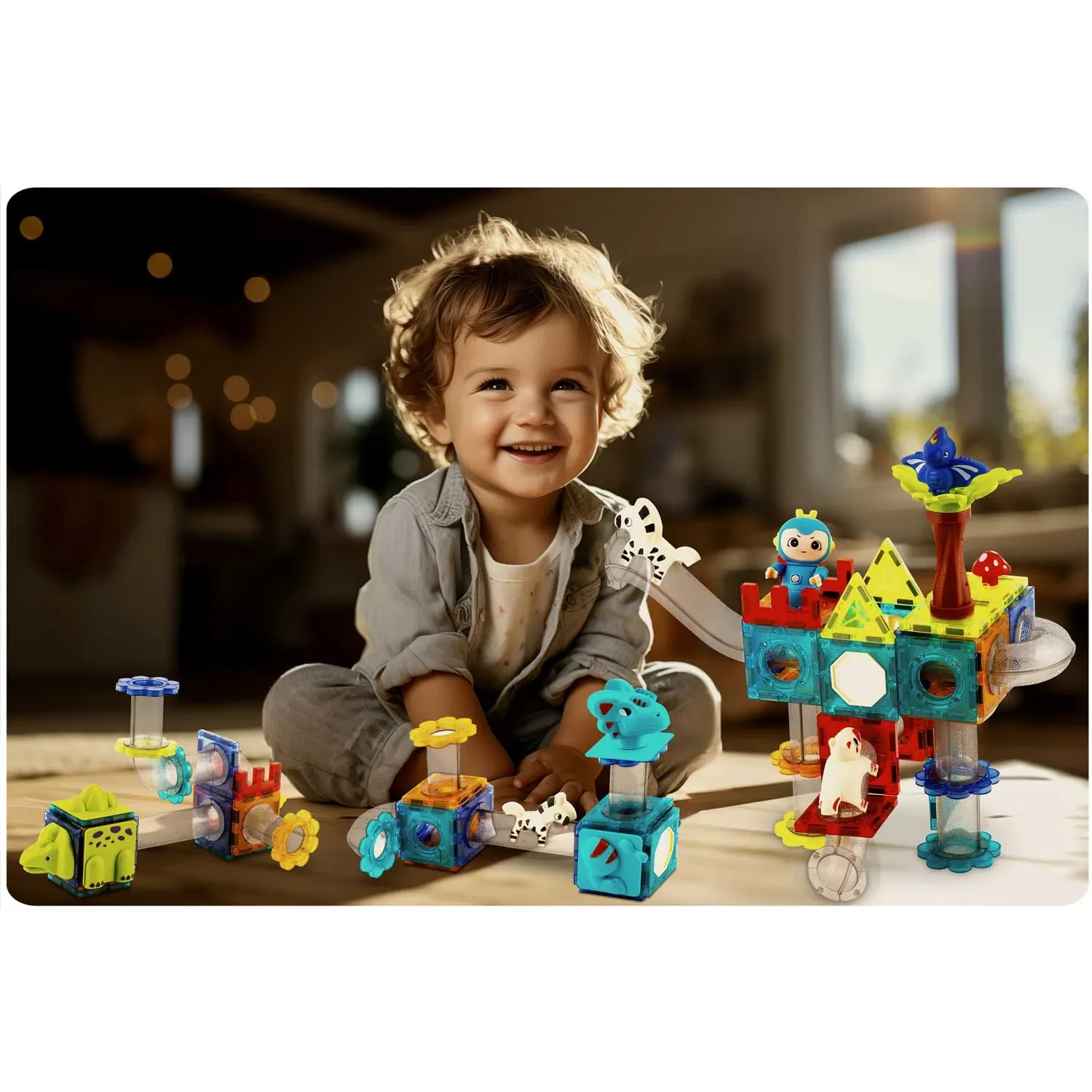 Ricokids RK-757 magnetiniai kaladėlės „Dinozaurų rojus“ - nuotrauka 1