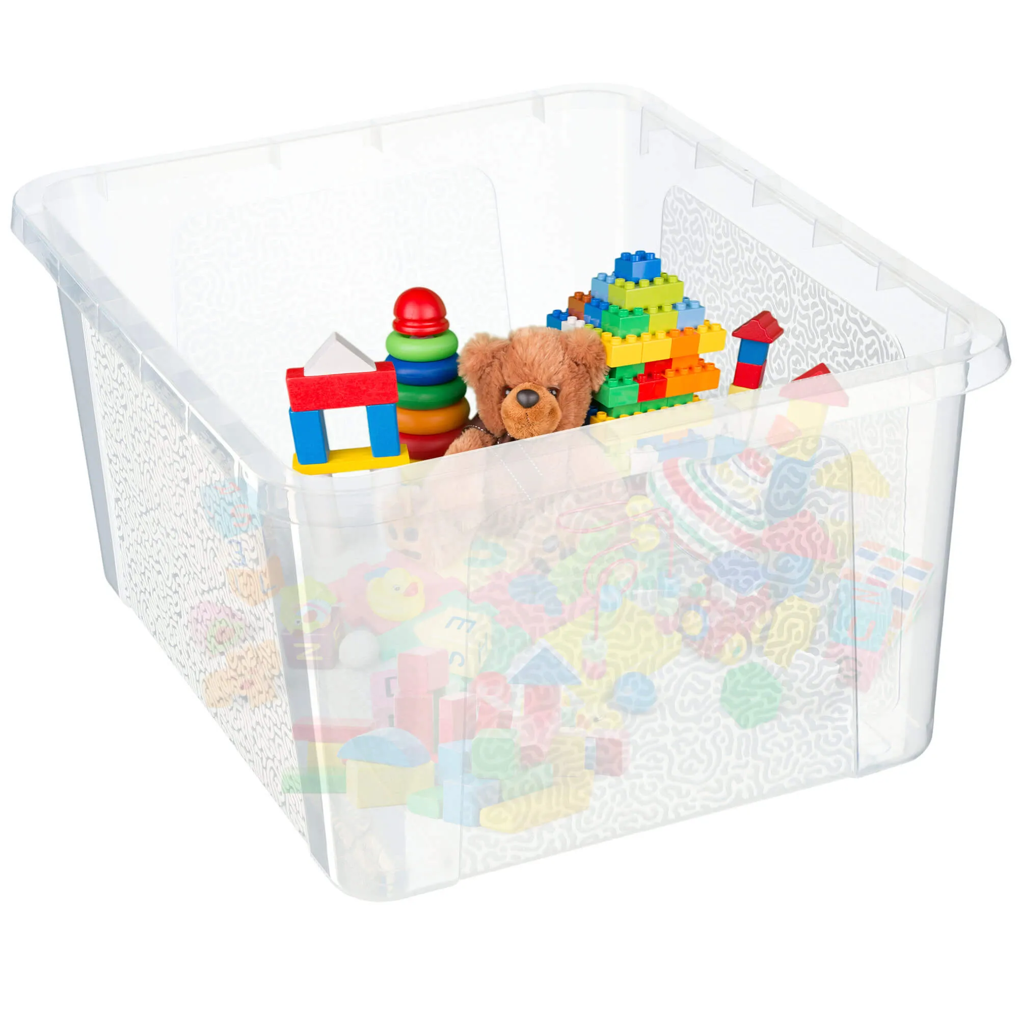 Dozza 20 litrų laikymo konteineris su dangčiu, bespalvis