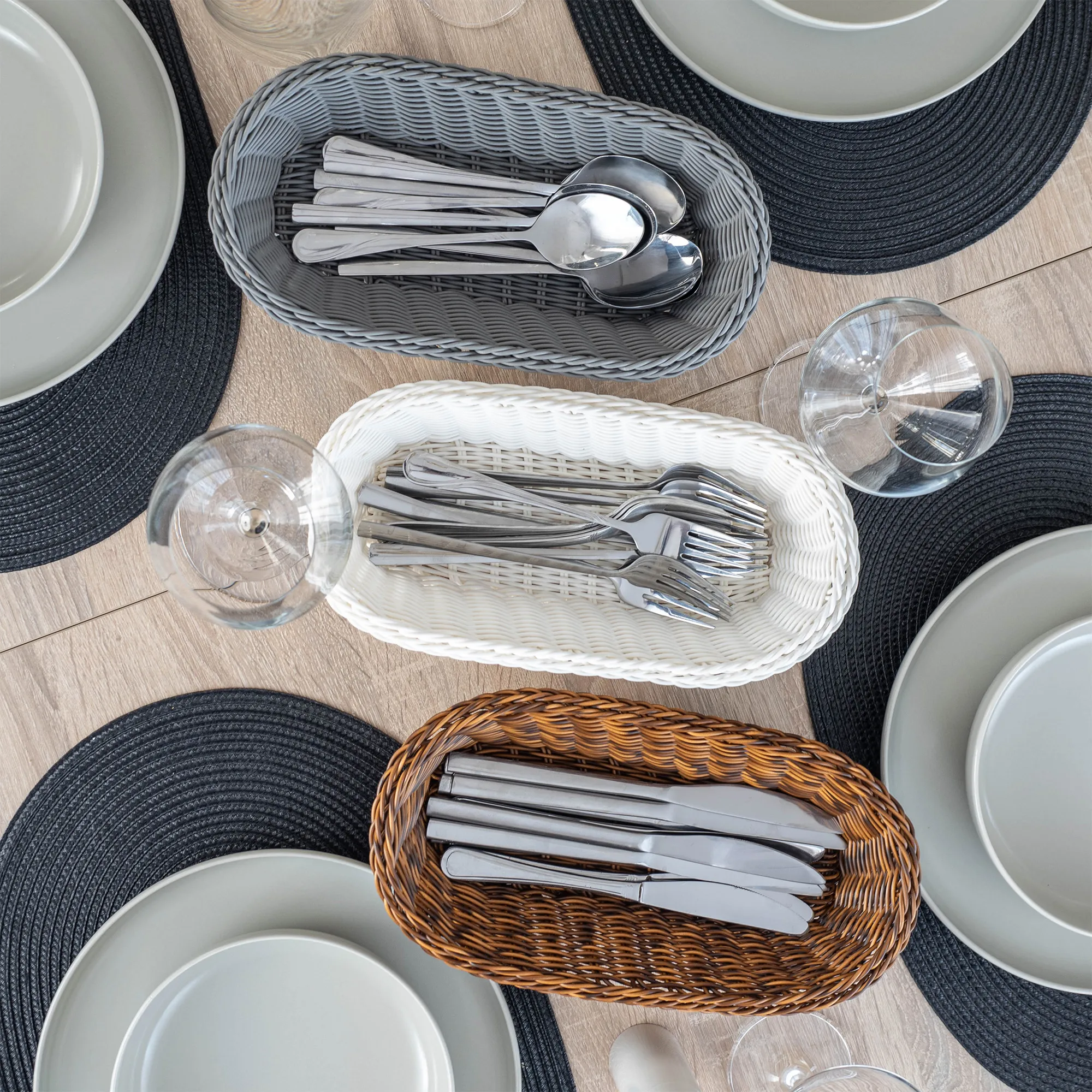 Arezzo pailgas pintas krepšelis, pilkas