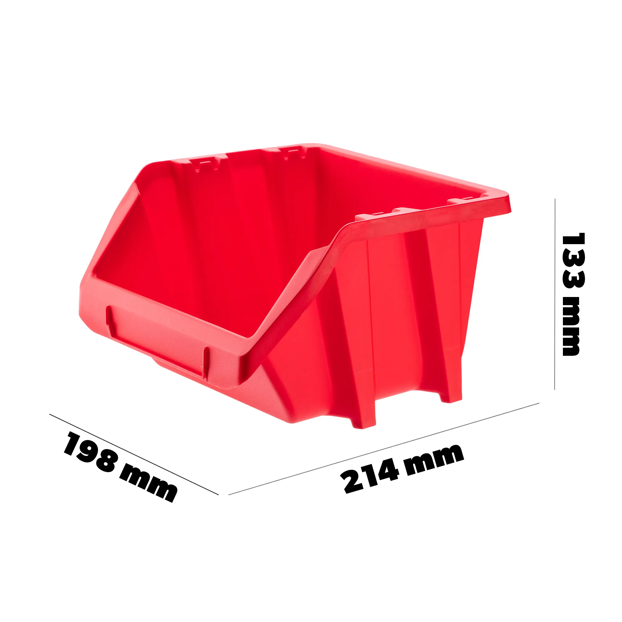 Falster dirbtuvių padėklas 21x20cm, raudonas, 10 vnt.