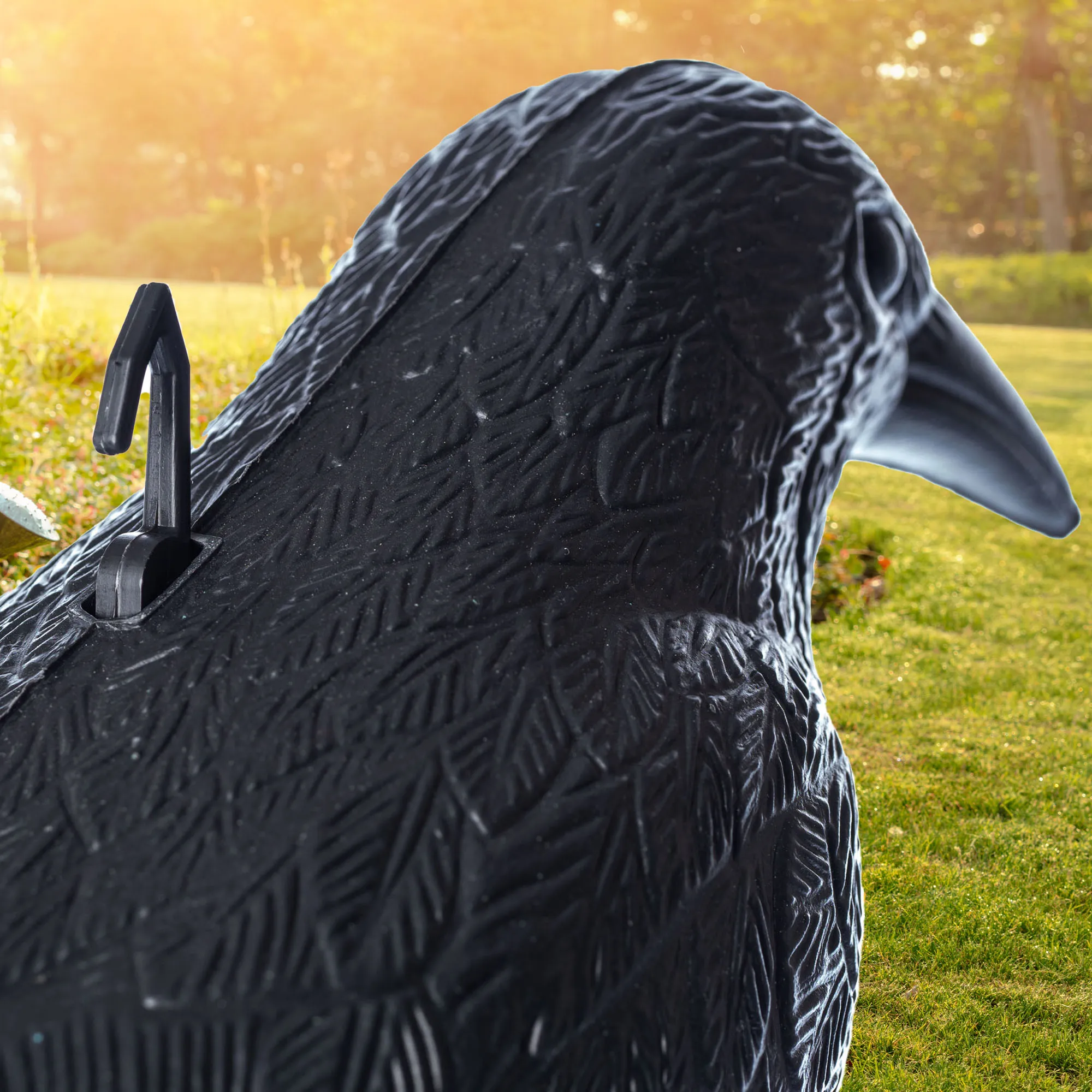 Juodojo varno paukščių baidyklė, juoda, 3 vnt.