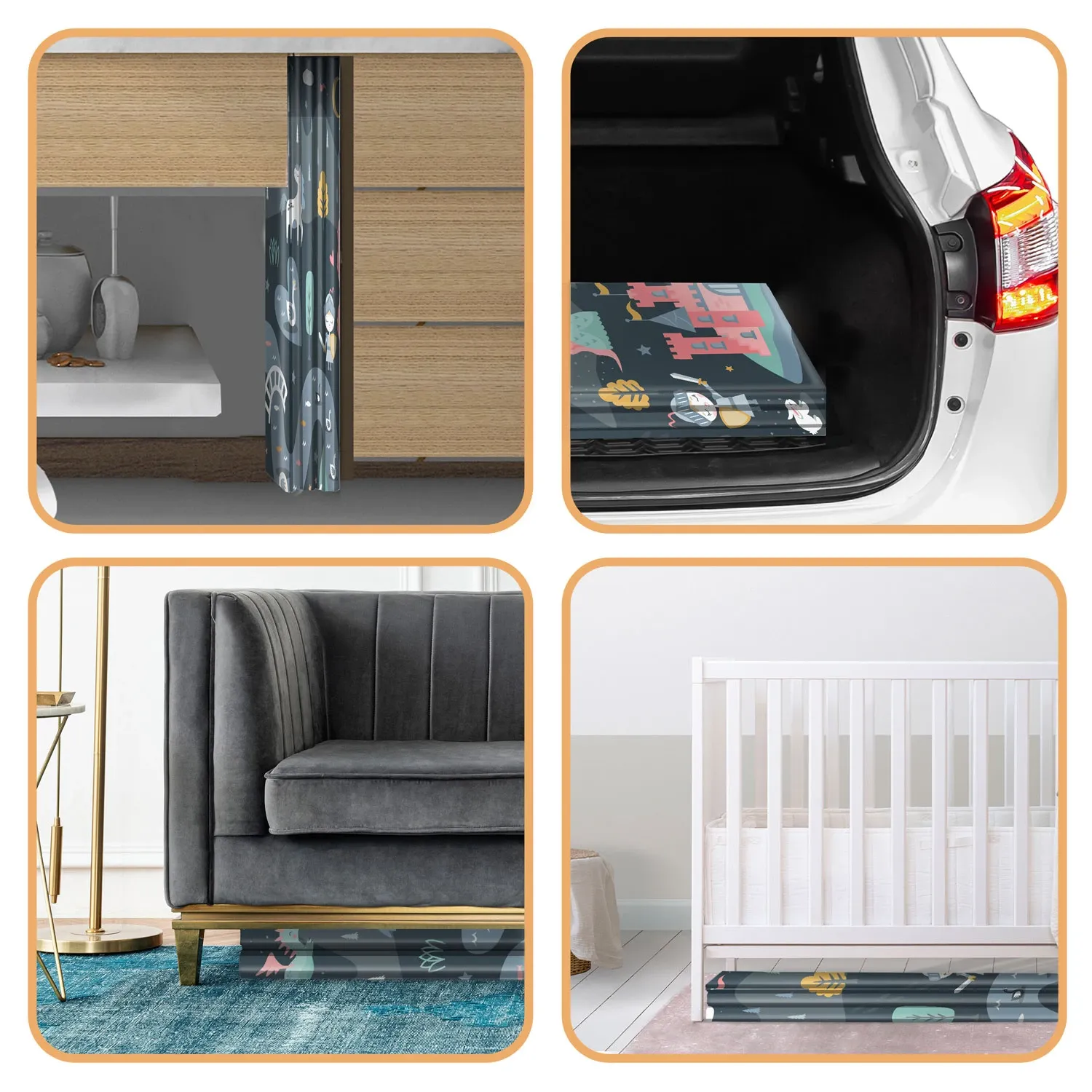 Sulankstomas edukacinis putplasčio kilimėlis 200 x 180 x 1 cm Nukido NK-340 - nuotrauka 1