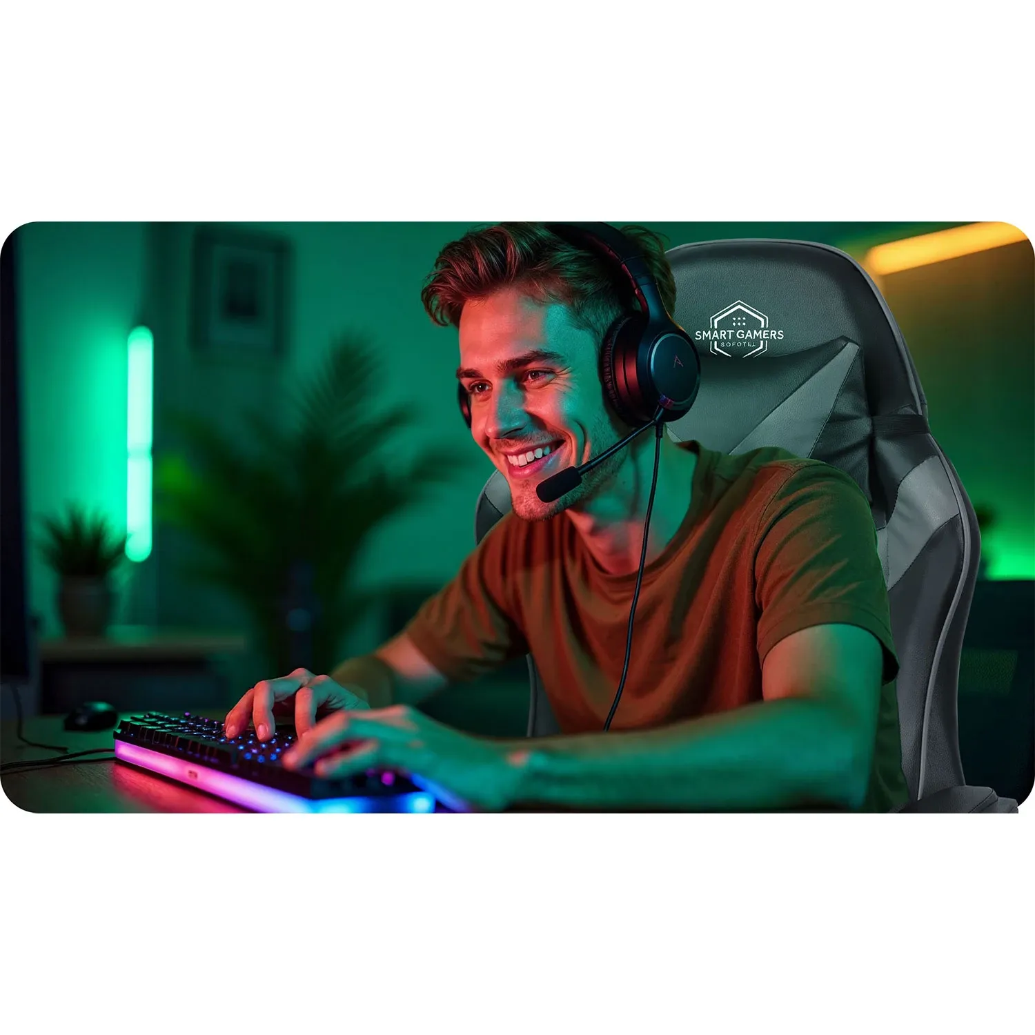 Sofotel Draknor žaidimų kėdė, juoda ir pilka - nuotrauka 1