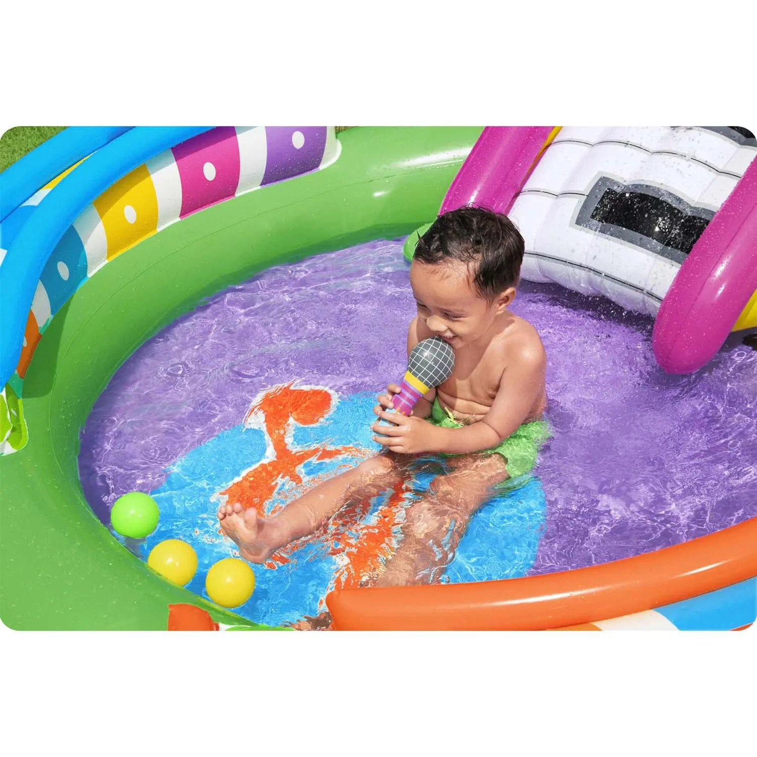 Pripučiama žaidimų aikštelė „Sing %27N splash“ 295 x 190 x 137 cm „Bestway 53117“ - nuotrauka 1