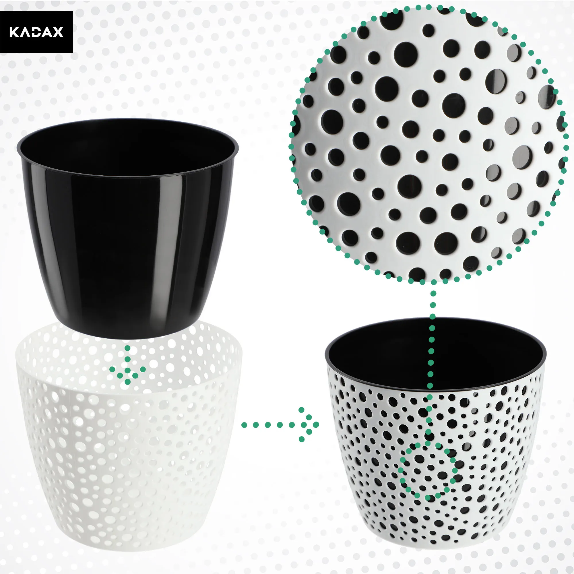 Casini gėlių vazonas 19 cm