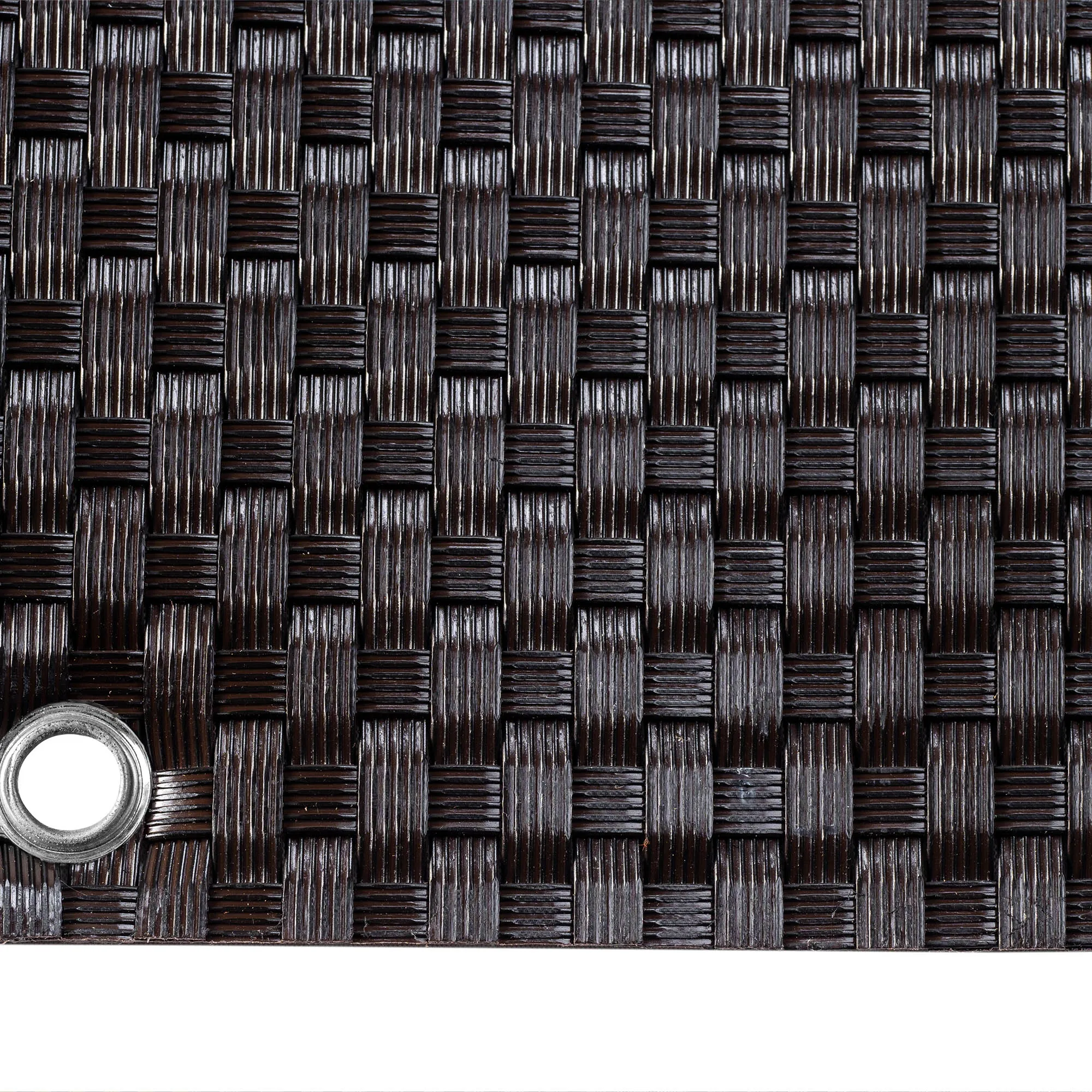 Skei balkono uždangalas 100 x 400 cm, tamsiai rudas