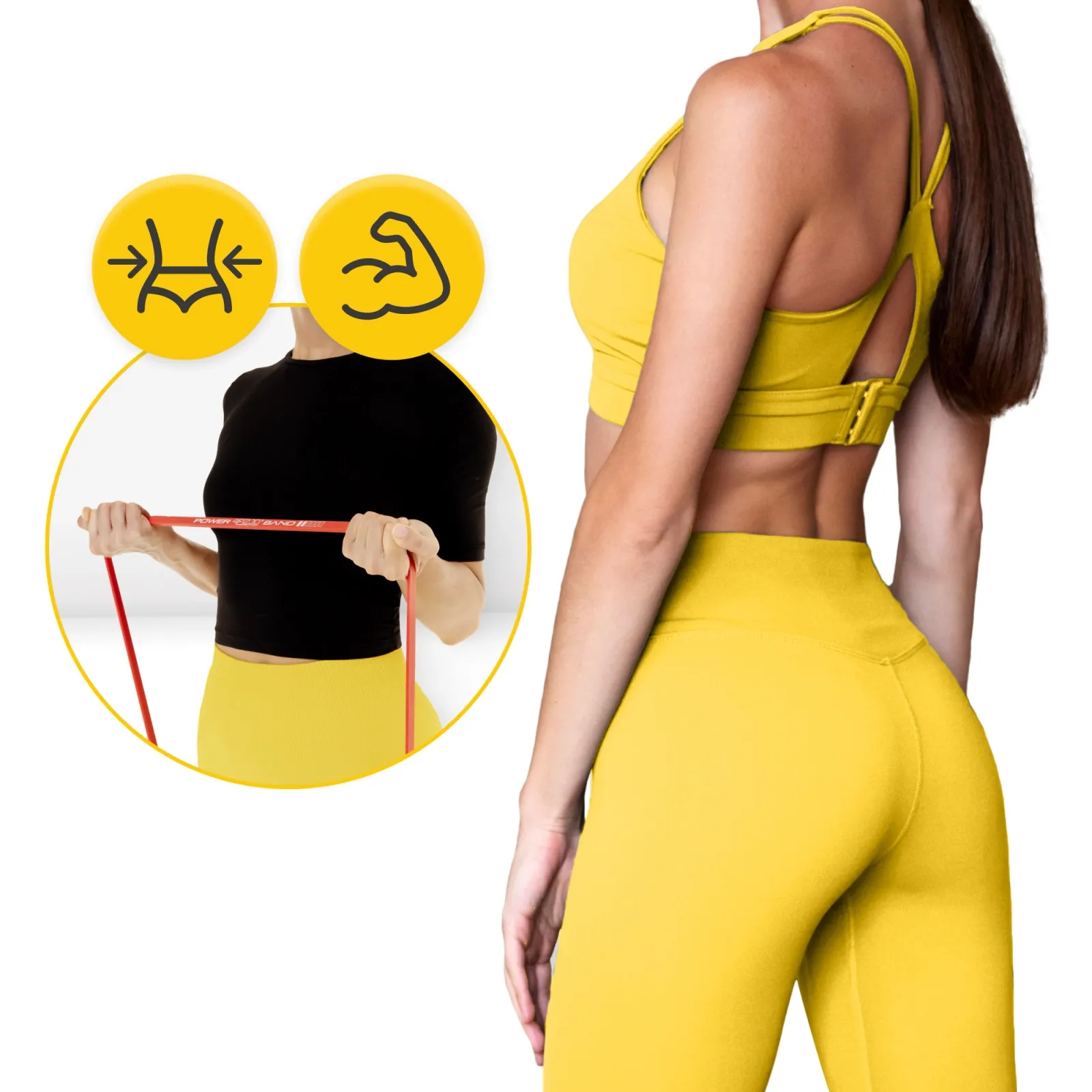 6 POWER BAND pasipriešinimo juostų rinkinys