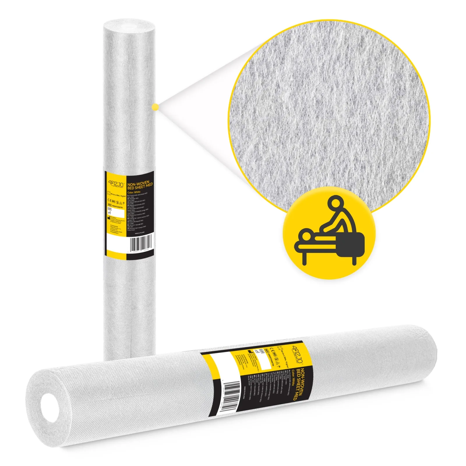 Medicininis įklotas ritinėlyje MED 70 cm x 50 m