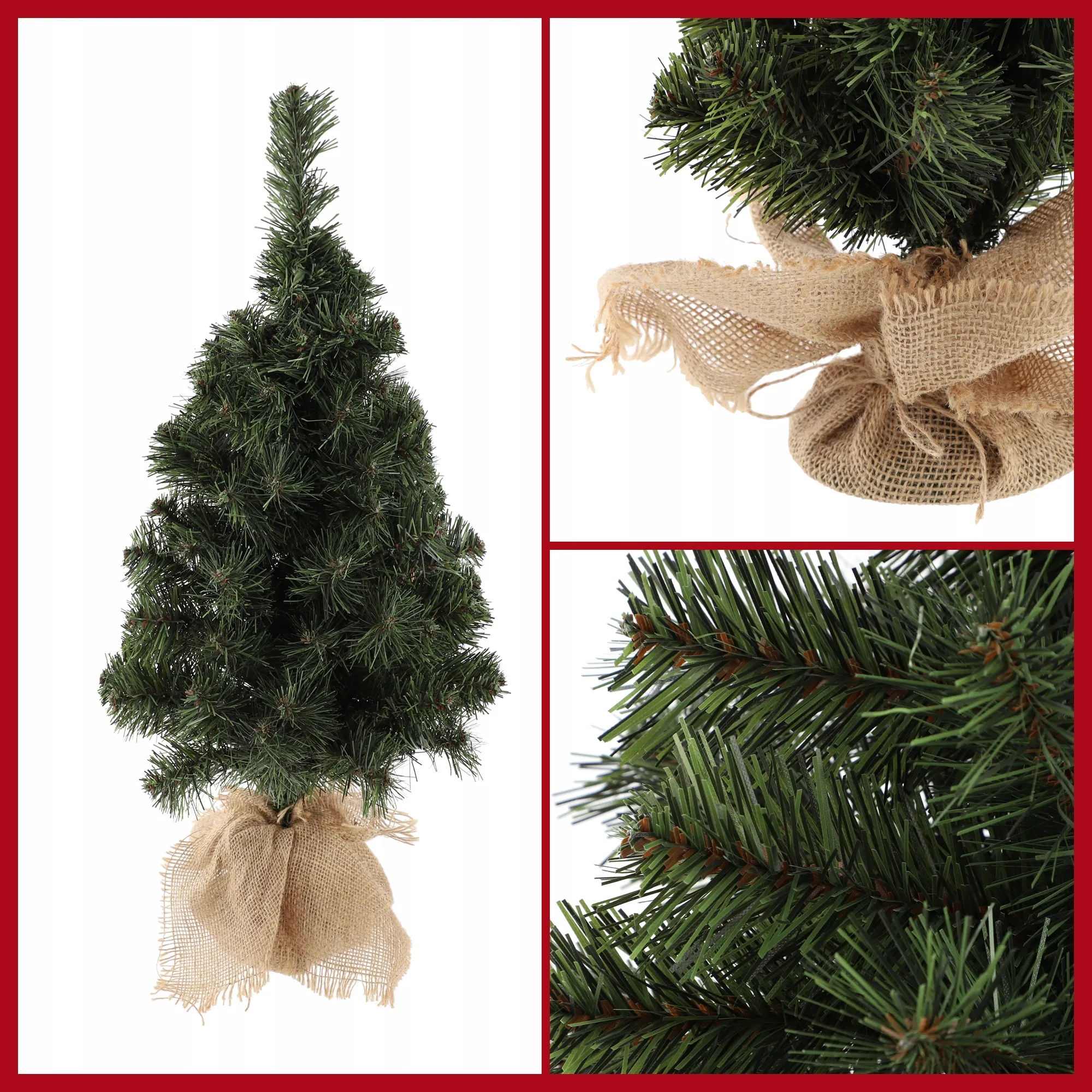 Dekoratyvinė dirbtinė Kalėdų eglutė iš džiuto 60 cm