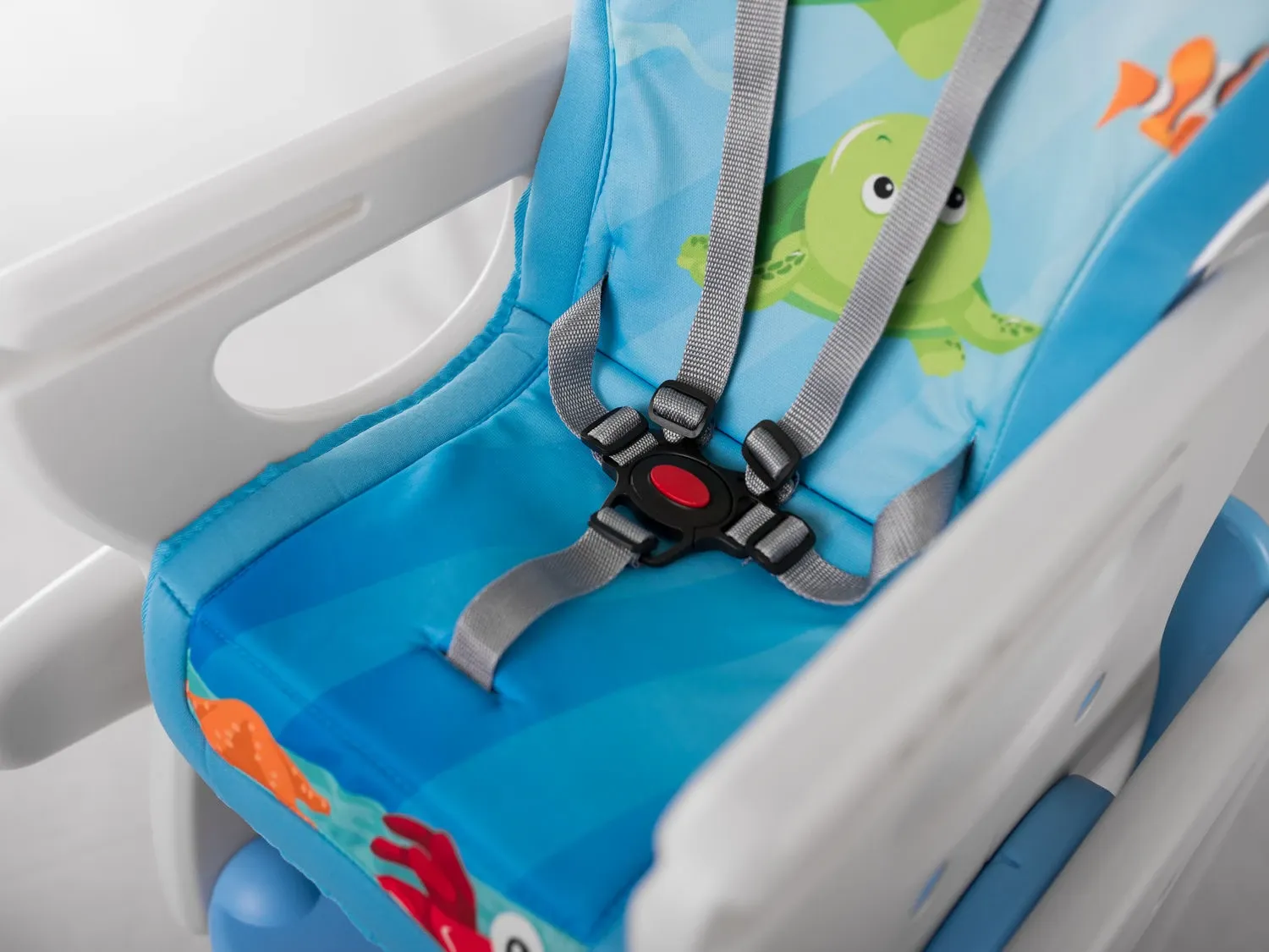 Ricokids Teri 3in1 kūdikio maitinimo kėdutė, pilka ir mėlyna - nuotrauka 1